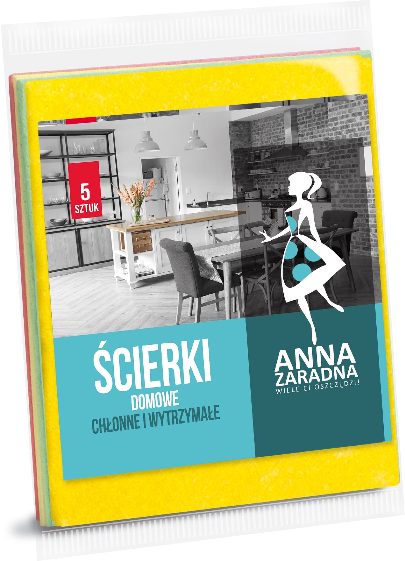 

Ścierki domowe (5szt.)ANNA ZARADNA PS-0783, 5szt.)anna zaradna ps-078