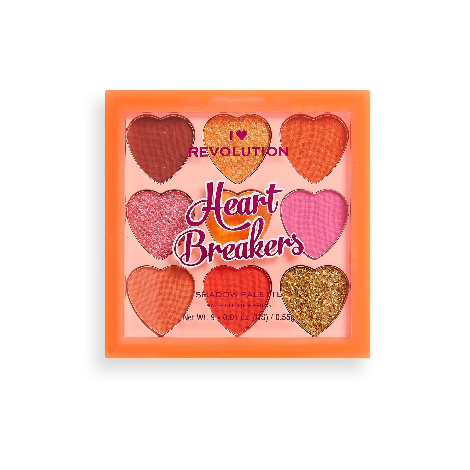 

I Heart Revolution Heartbreakers Paletka cieni do powiek (9) Fiery 1op.