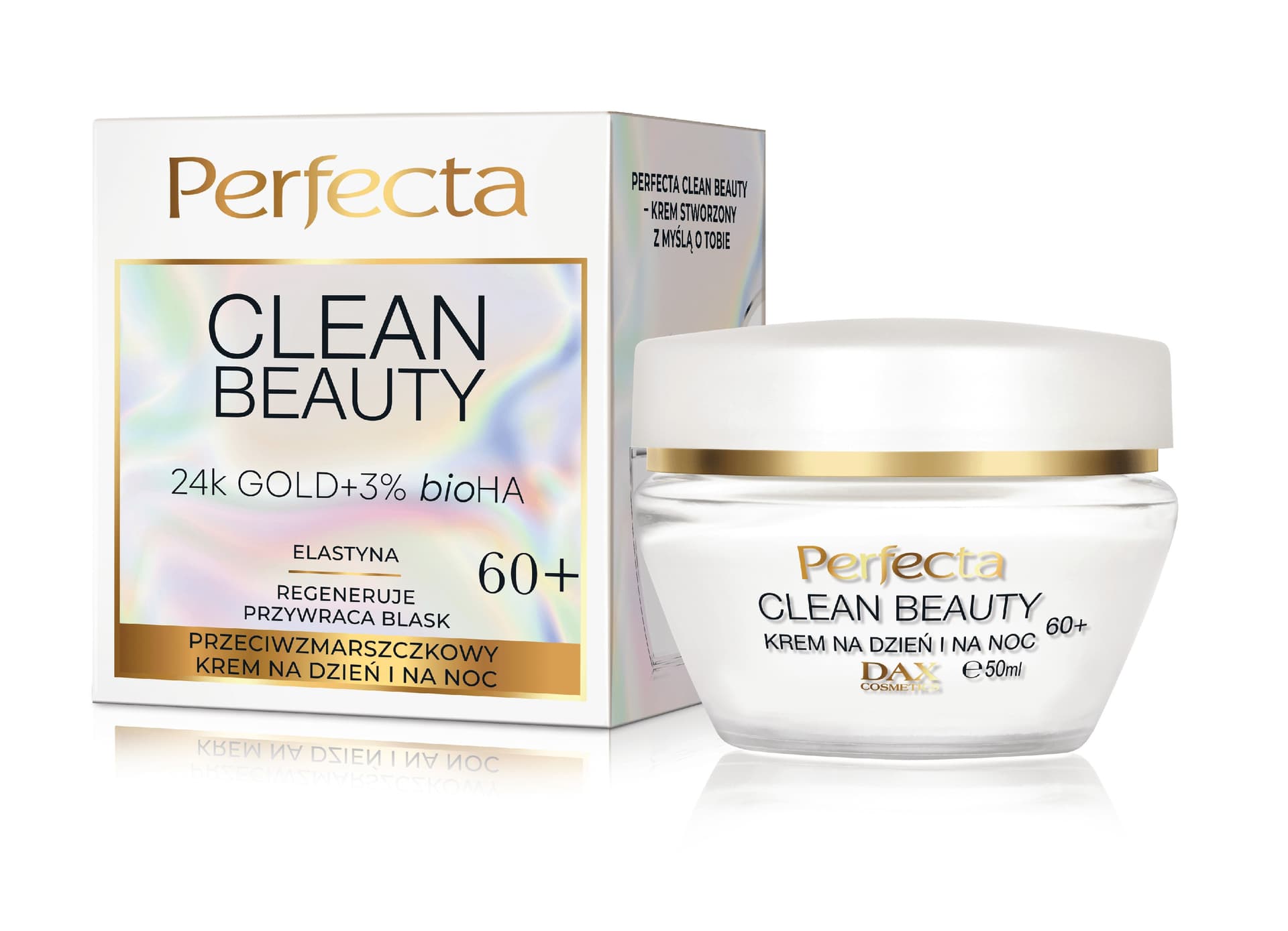 

Perfecta Clean Beauty 60+ Przeciwzmarszczkowy Krem na dzień i na noc 50ml