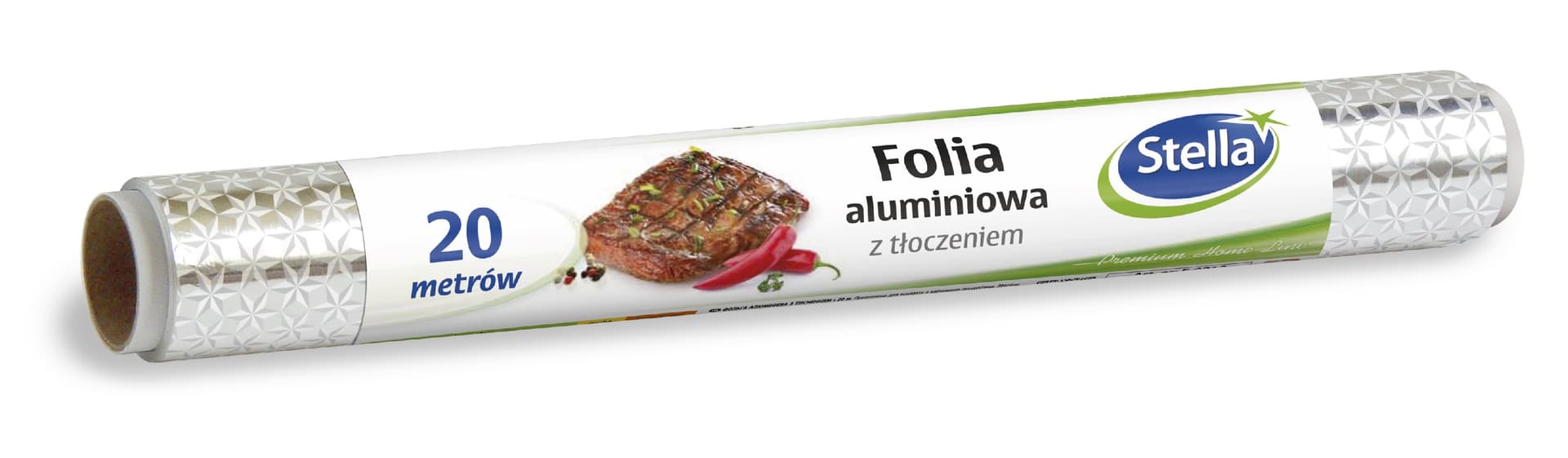 

Folia aluminiowa z tłoczeniem w gwiazdki 29cm*20m STELLA ST1-F-0210