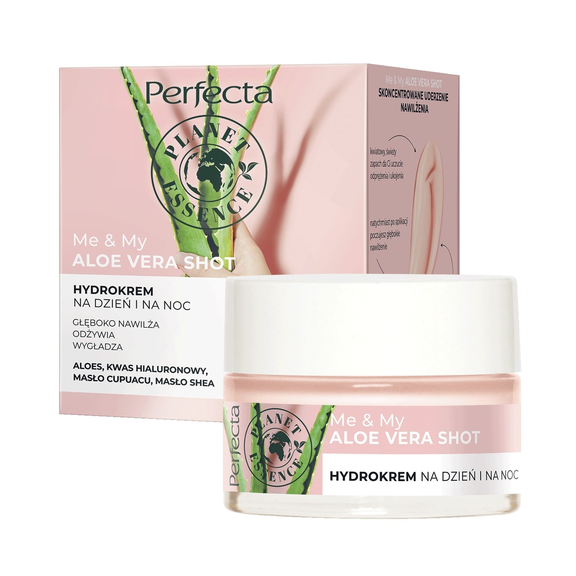 

Perfecta Planet Essence Me & My Hydrokrem na dzień i na noc Aloe Vera Shot 50ml