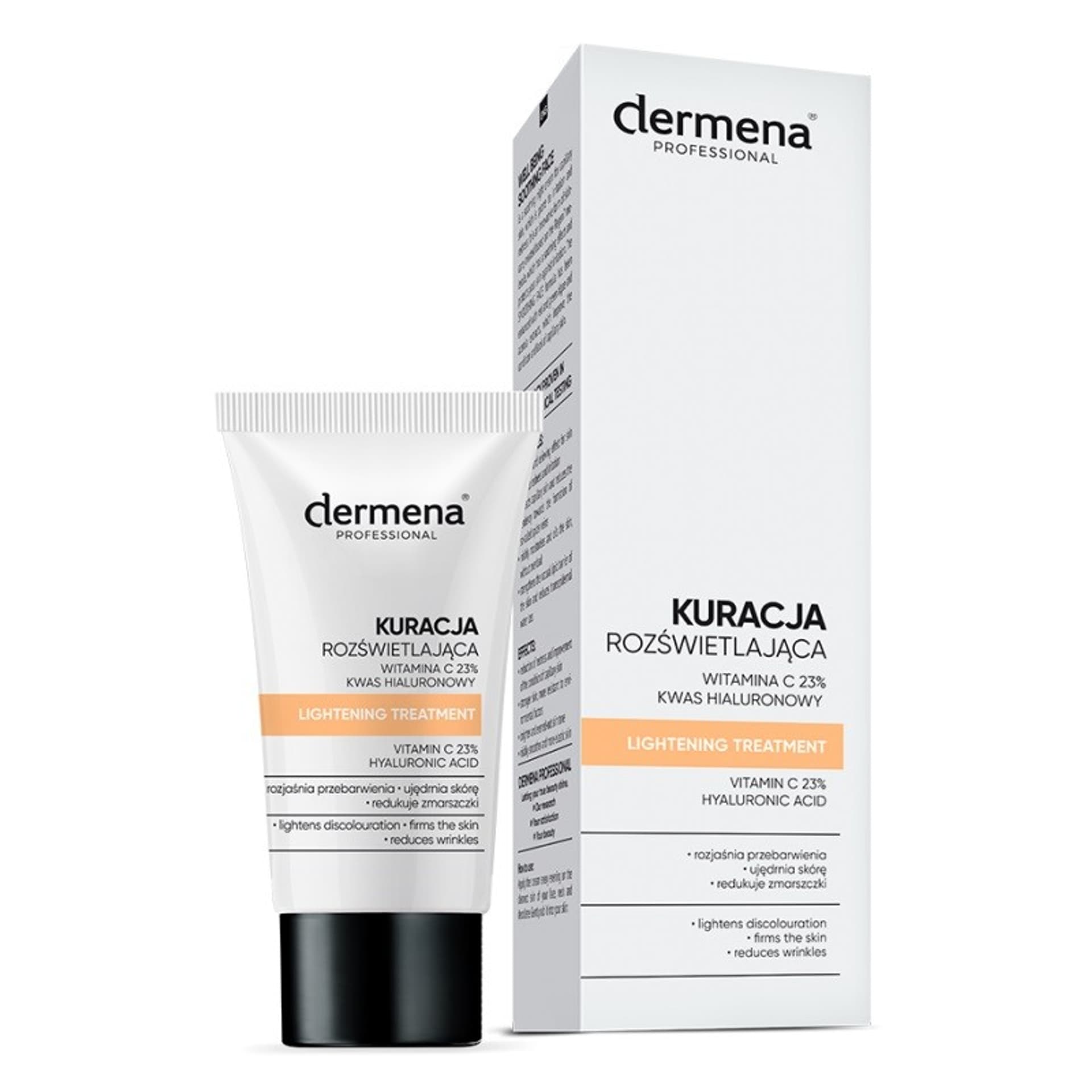 

Dermena Professional Kuracja rozświetlająca Witamina C 23% i Kwas hialuronowy 20 ml