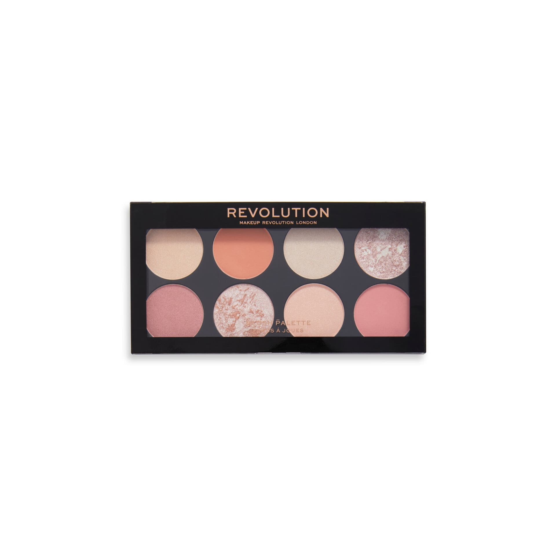 

Makeup Revolution Ultra Blush Palette 8 Zestaw Róży do policzków Golden Desire 13g