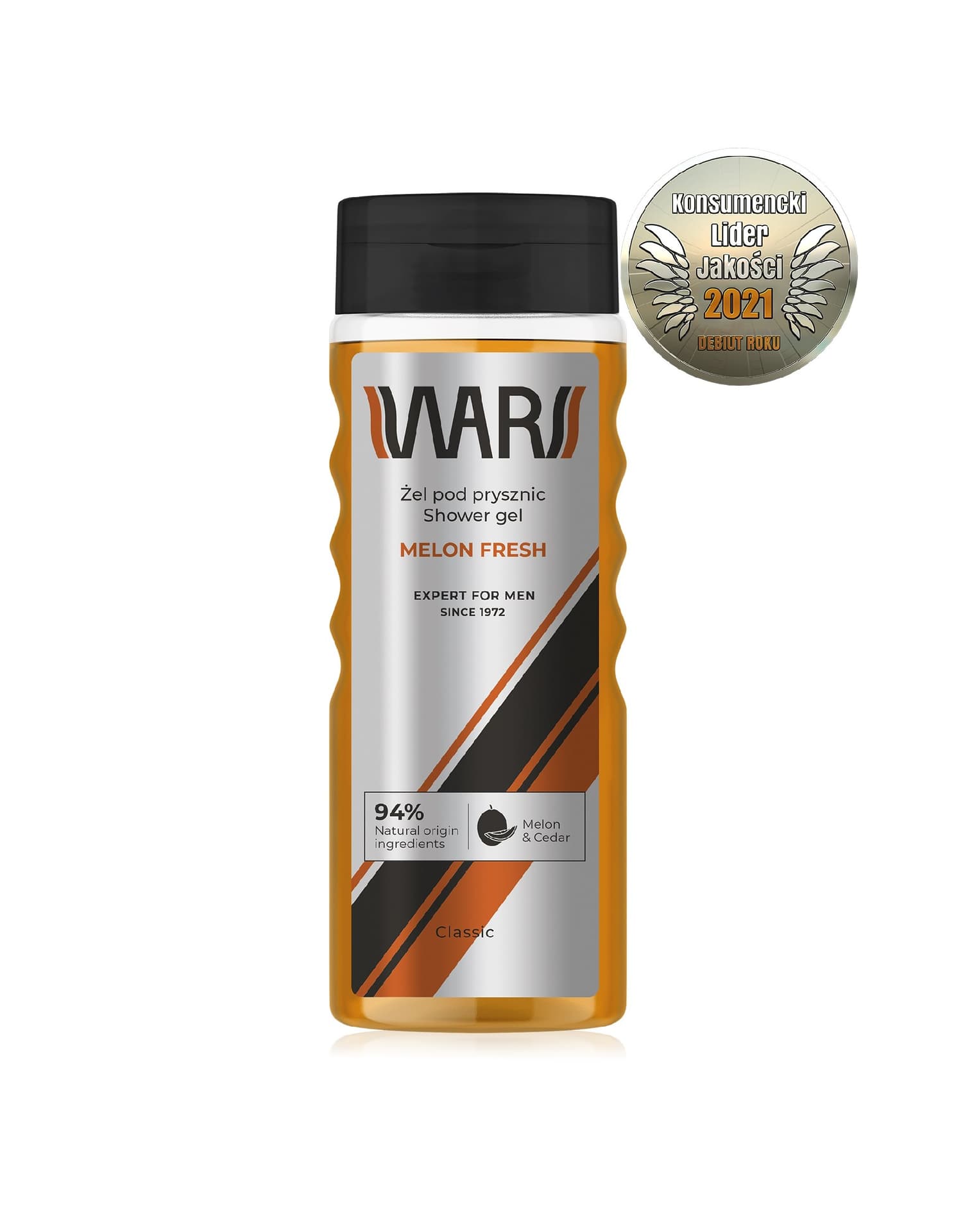 

Wars Expert for Men Żel pod prysznic energizujący Melon Fresh - Melon & Cedar 300ml