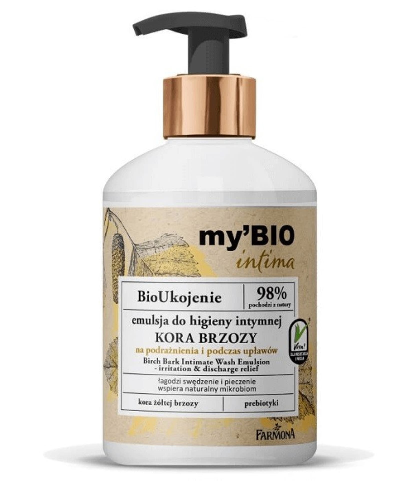 

Farmona my`BIO Intima Emulsja do higieny intymnej Kora Brzozy - na podrażnienia i podczas upławówy 250ml