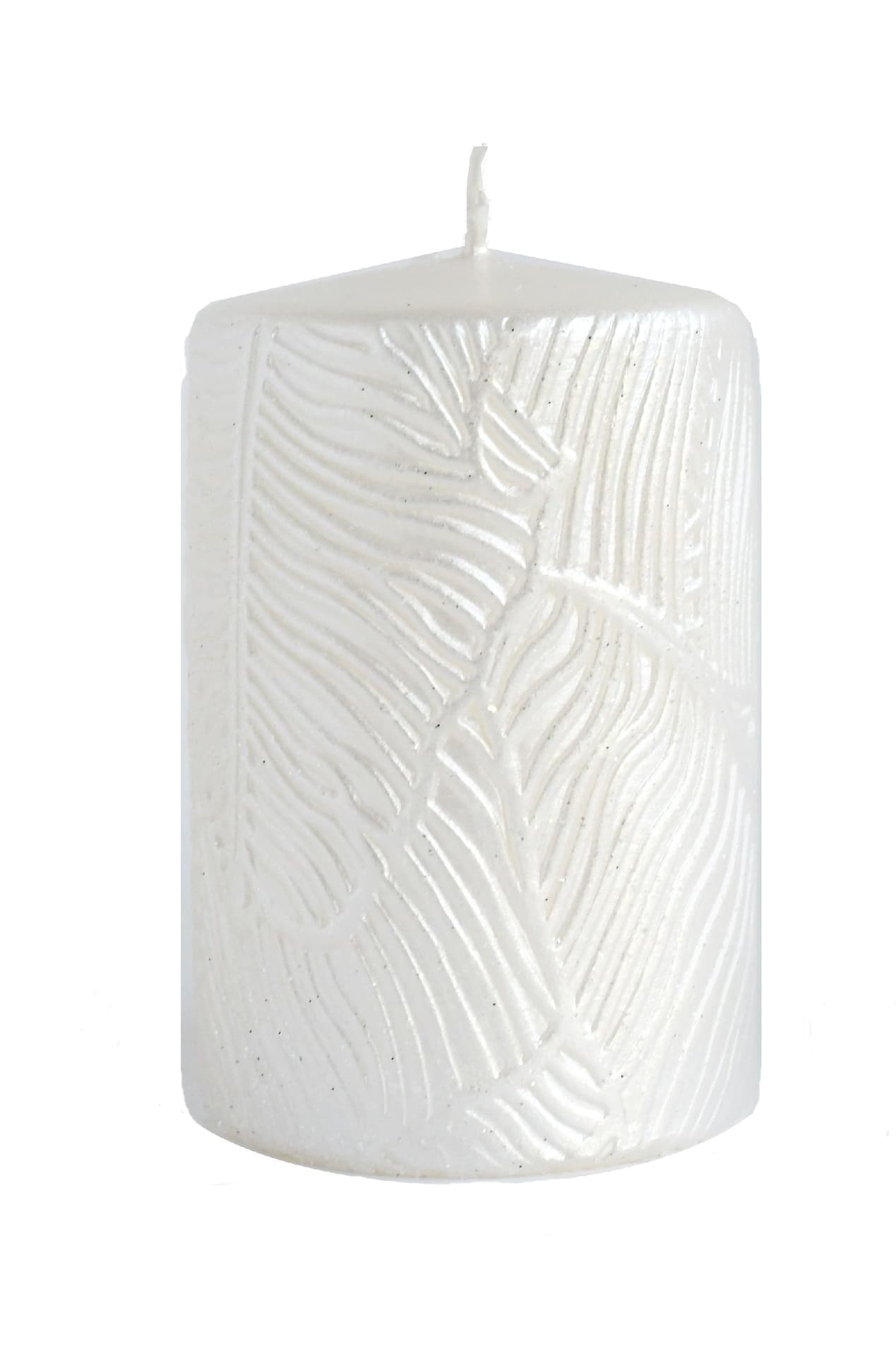 

ARTMAN Świeca ozdobna Tivano - walec mały (średnica 7cm) biały 1szt, Średnica 7cm) biały 1sz