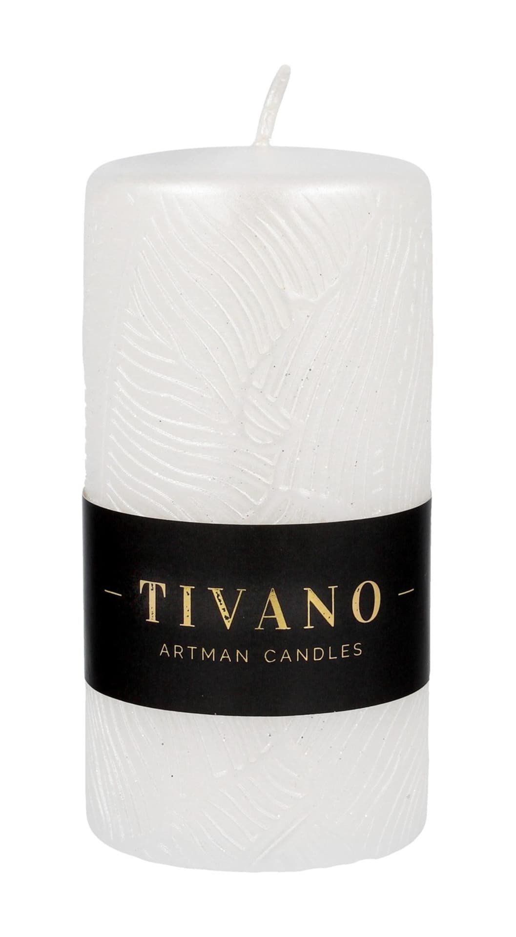 

ARTMAN Świeca ozdobna Tivano - walec średni (średnica 7cm) biały 1szt, Średnica 7cm) biały 1sz
