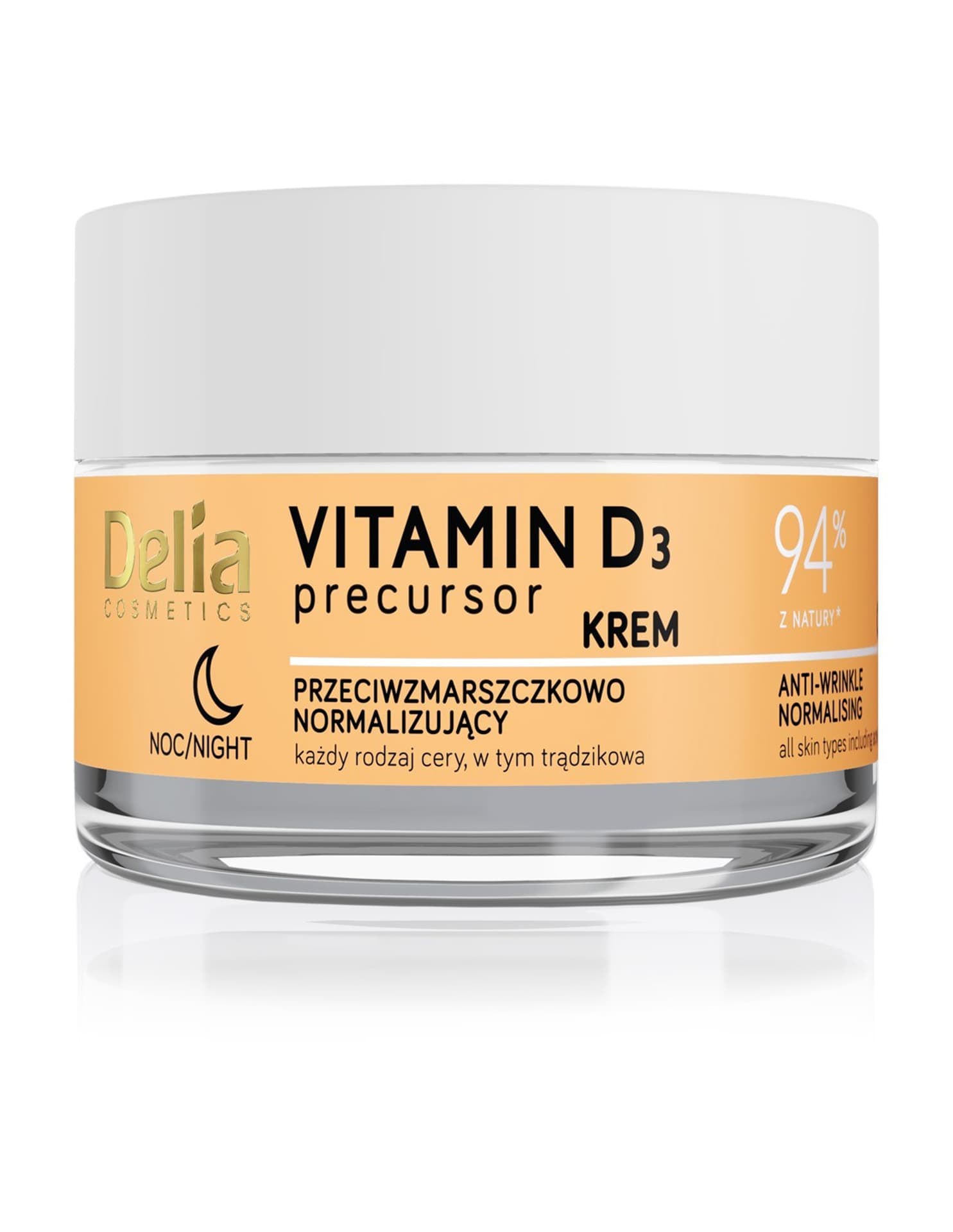 

Delia Cosmetics Vitamin D3 Krem przeciwzmarszczkowo - normalizujący na noc 50ml
