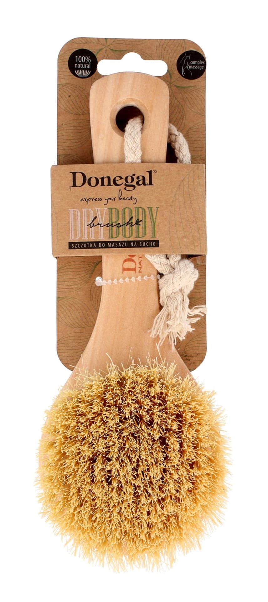 

DONEGAL Drewniana Szczotka z rączką do masażu na sucho (0511) 1szt, 0511) 1sz
