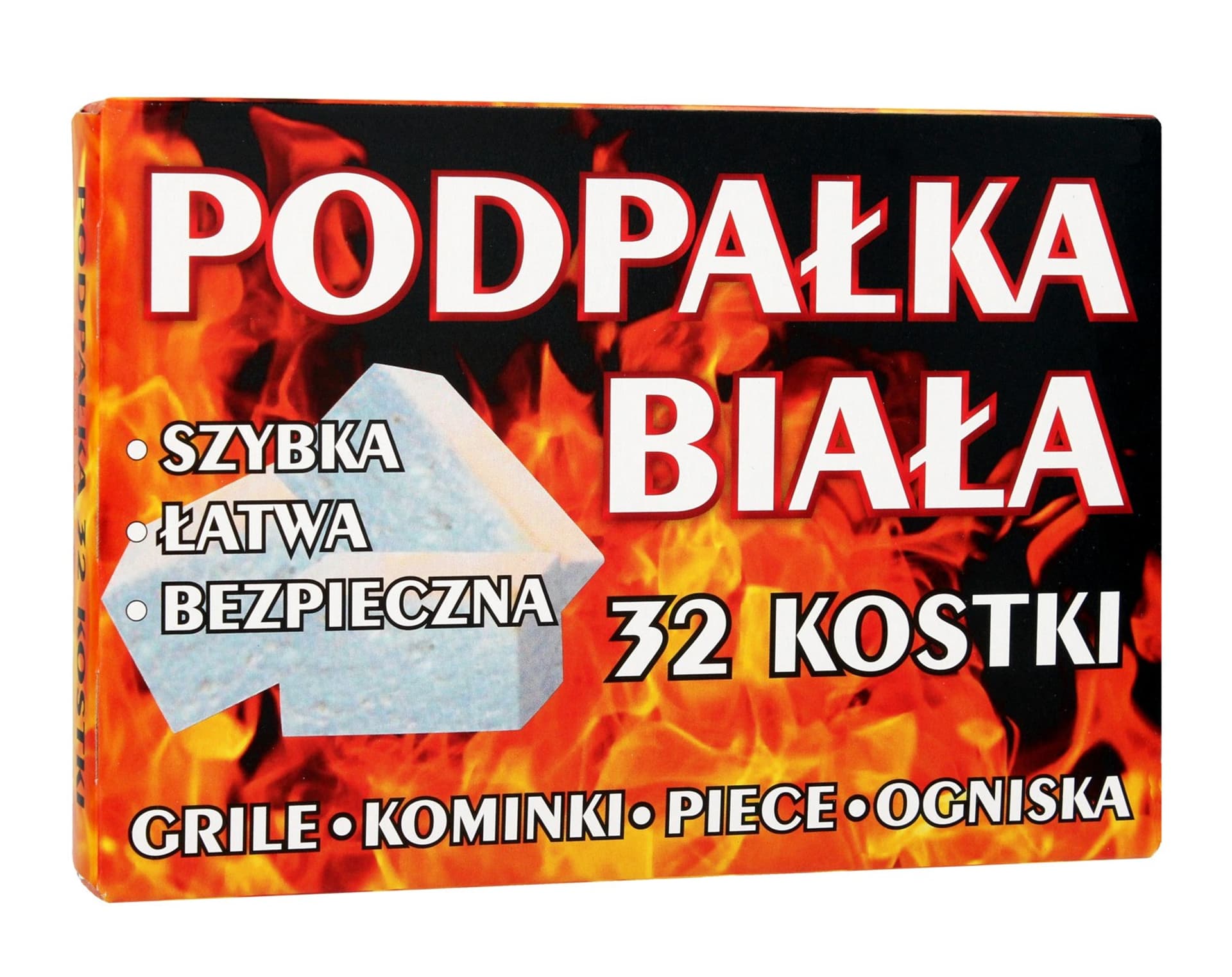 

Podpałka do grilla biała 32 kostki Delfin