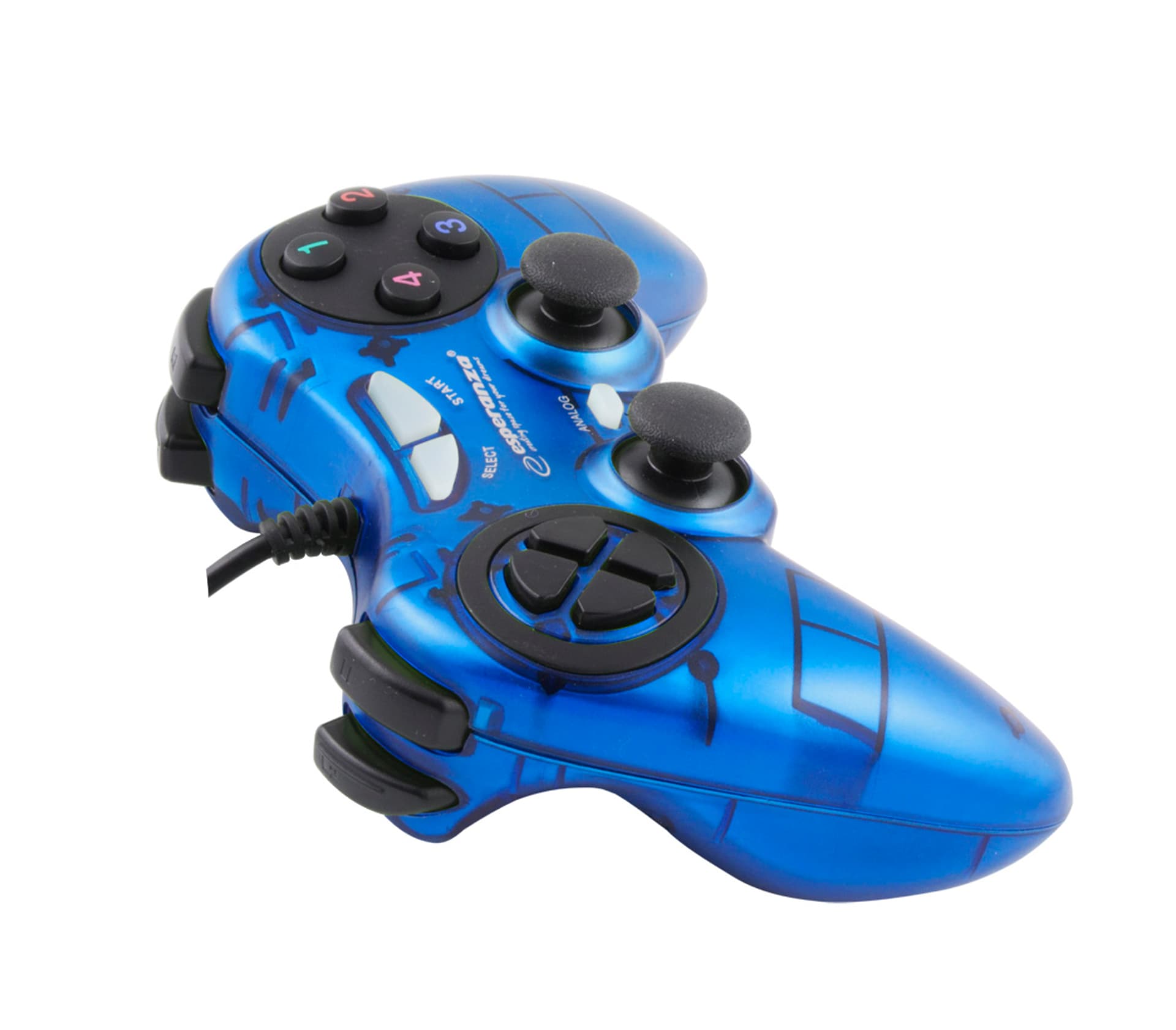

EGG105B Gamepad PC USB Fighter niebieski Esperanza