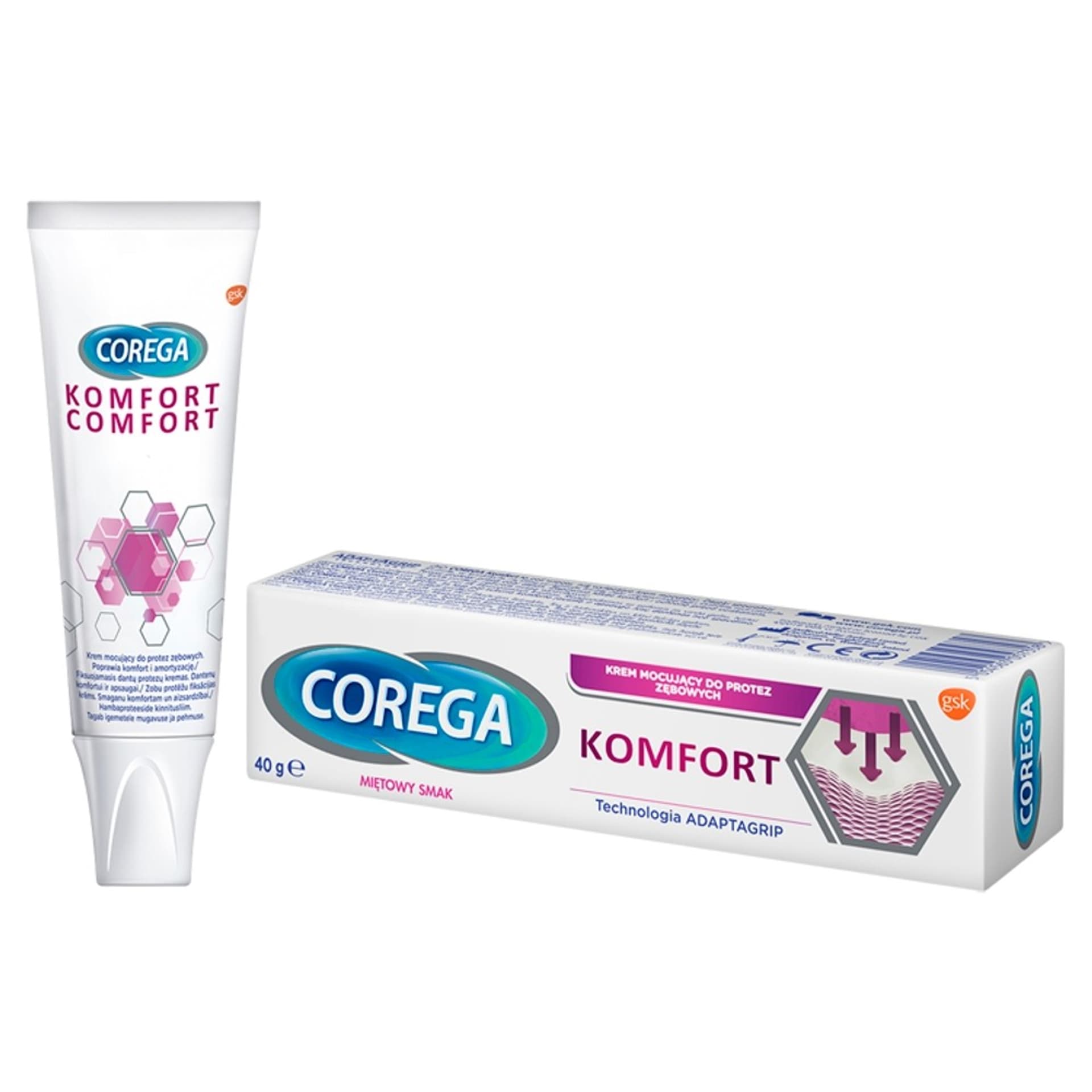 

GSK Corega Krem do mocowania protez zębowych - Komfort 40g