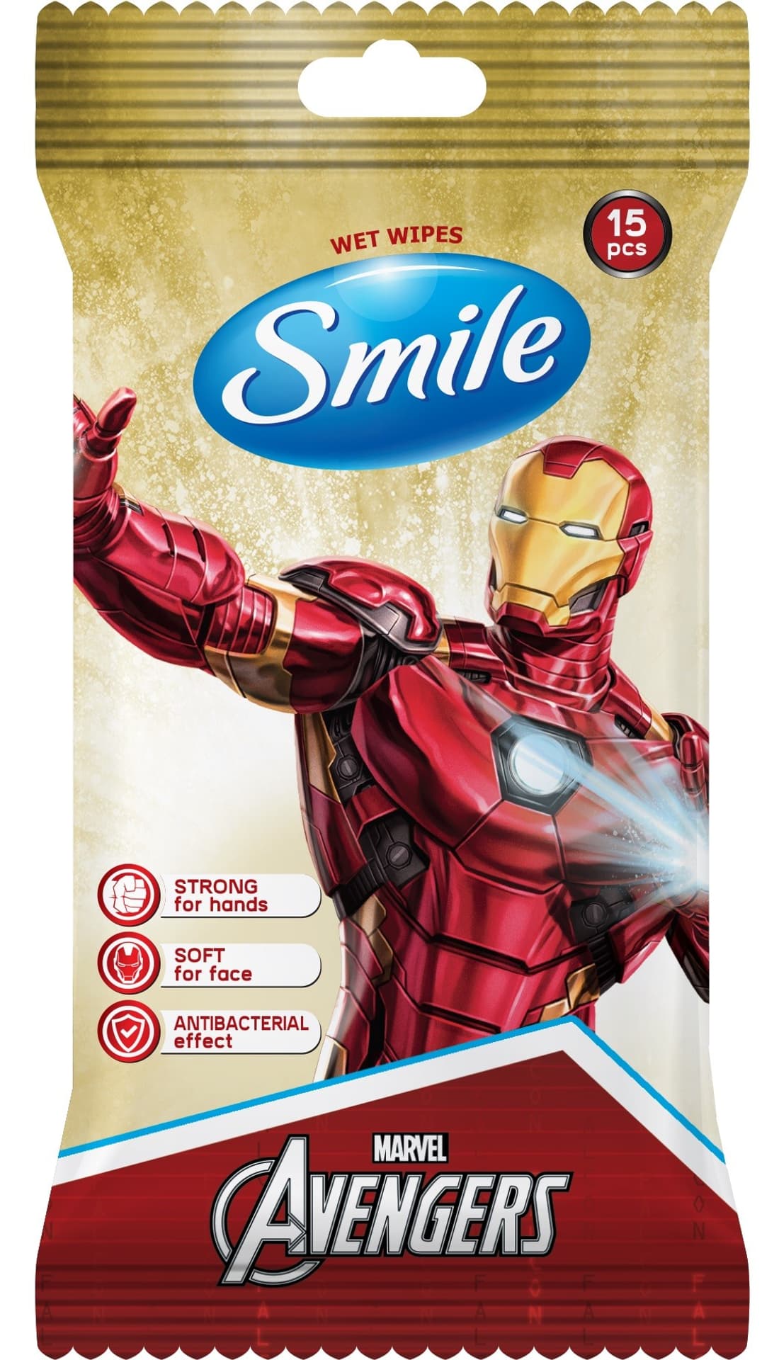 

SMILE Chusteczki nawilżane "Marvel Avengers" - mix wzorów 1op.-15szt