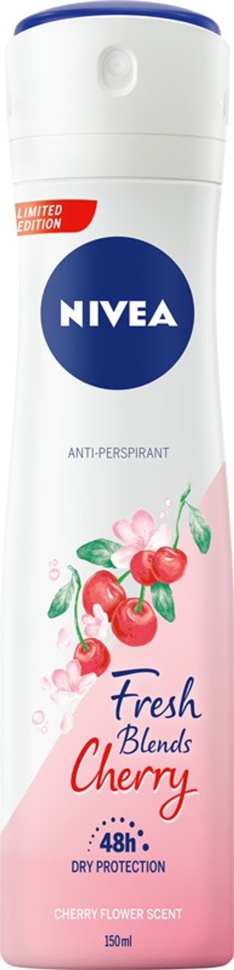 

Nivea Dezodorant-anti perspirant w sprayu dla kobiet Fresh Blends Cherry 150ml - limitowana edycja