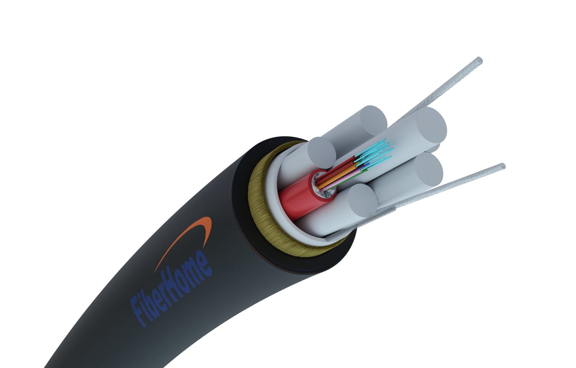 

12F FIBERHOME AERIAL XOTKtsdD ADSS FIBER OPTIC CABLE 12J SM G652D DIAMETER 10,2MM 2,7KN WITH ARAMID YARNS, FRP 2,3MM RODS, 80M SPAN, EXTRALINK EDITION