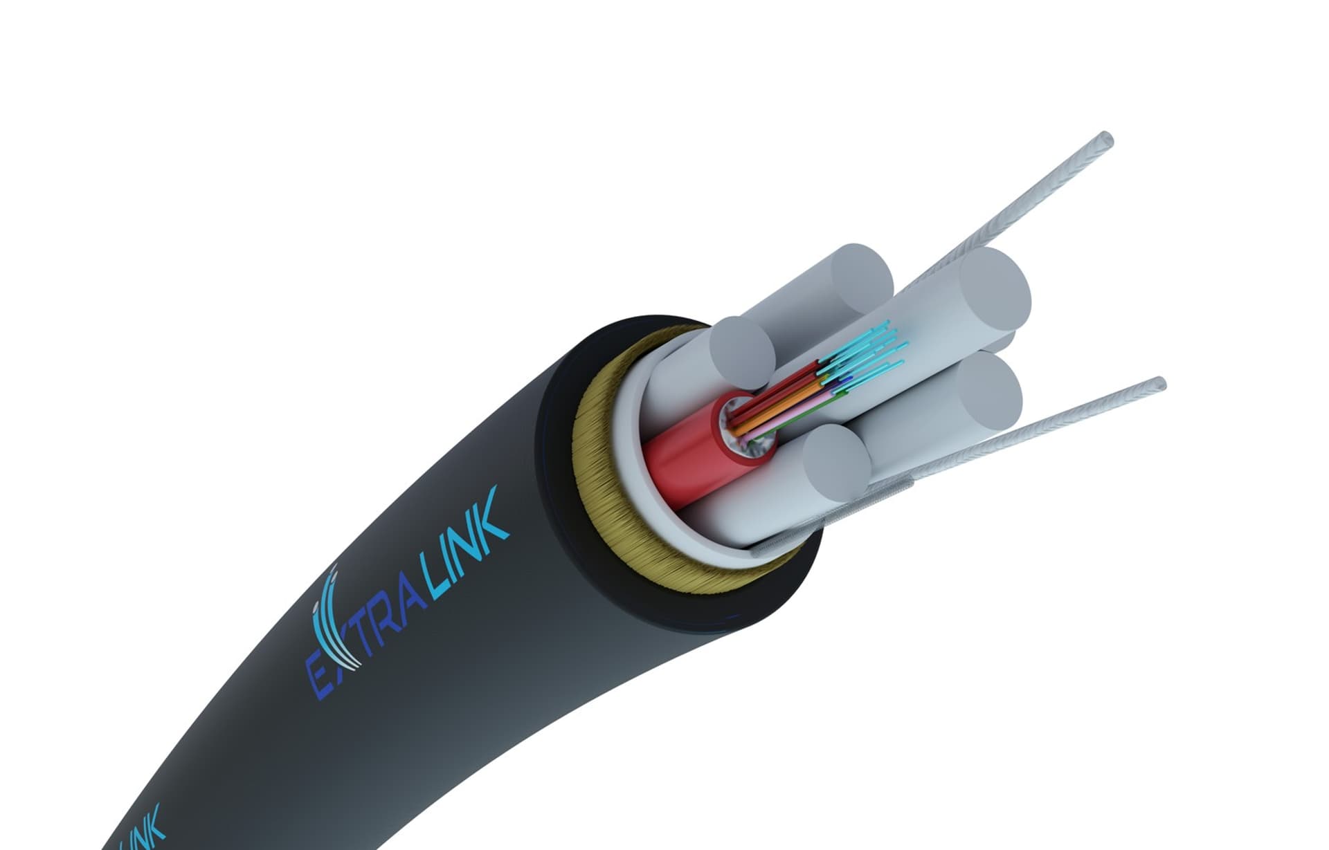 

12F FIBERHOME AERIAL XOTKtsdD ADSS FIBER OPTIC CABLE 12J SM G652D DIAMETER 10,8MM 4KN WITH ARAMID YARNS, FRP 2,5MM RODS, 150M SPAN, EXTRALINK EDITION