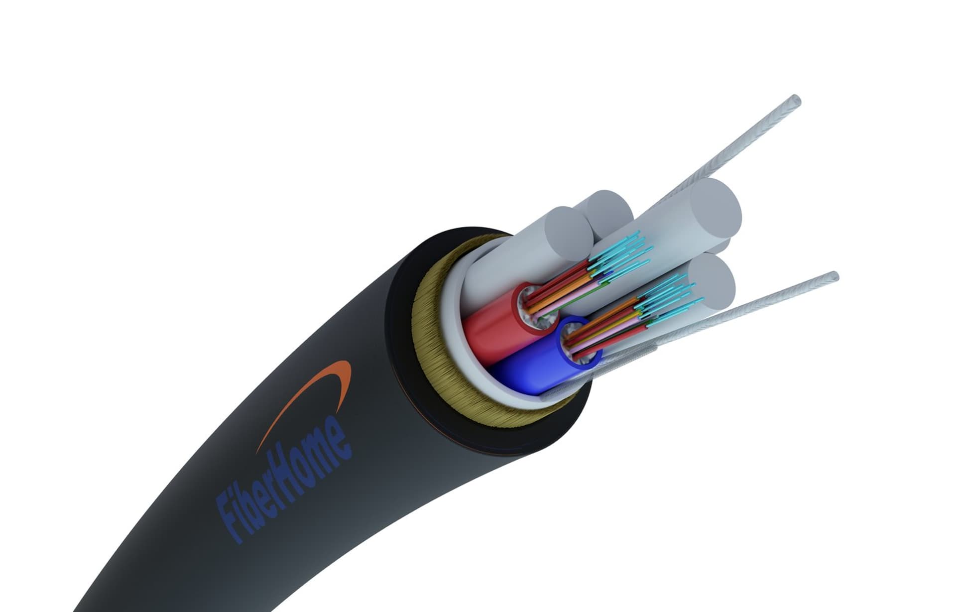 

24F FIBERHOME AERIAL XOTKtsdD ADSS FIBER OPTIC CABLE 24J SM G652D DIAMETER 10,2MM 2,7KN WITH ARAMID YARNS, FRP 2,3MM RODS, 80M SPAN, EXTRALINK EDITION