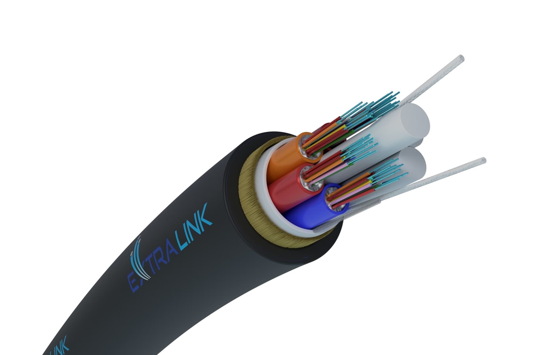 

48F FIBERHOME AERIAL XOTKtsdD ADSS FIBER OPTIC CABLE 48J SM G652D DIAMETER 10,8MM 4KN WITH ARAMID YARNS, FRP 2,5MM RODS, 150M SPAN, EXTRALINK EDITION