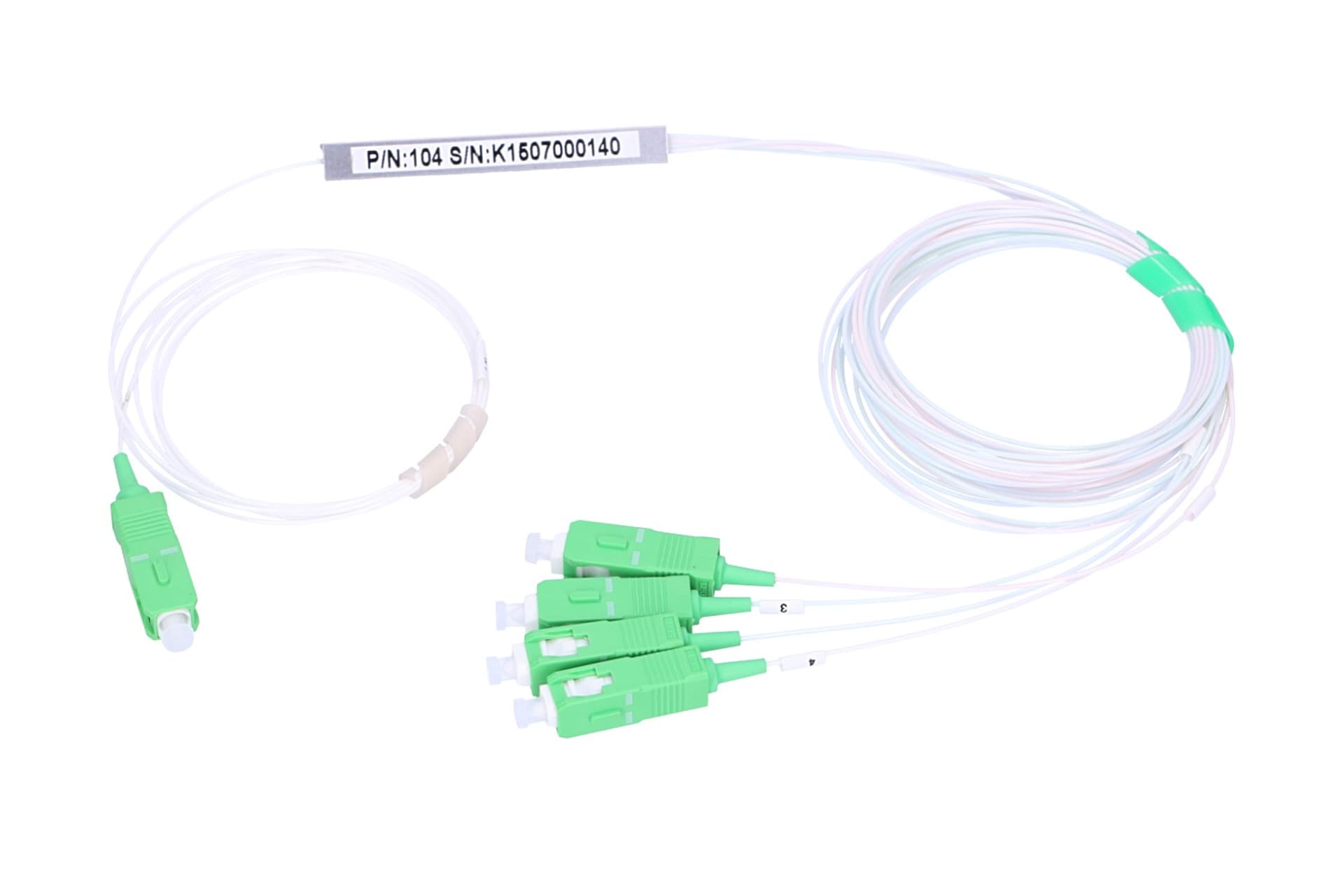 

EXTRALINK 1:4 PLC SPLITTER SC/APC 900UM 1M STEEL BOX