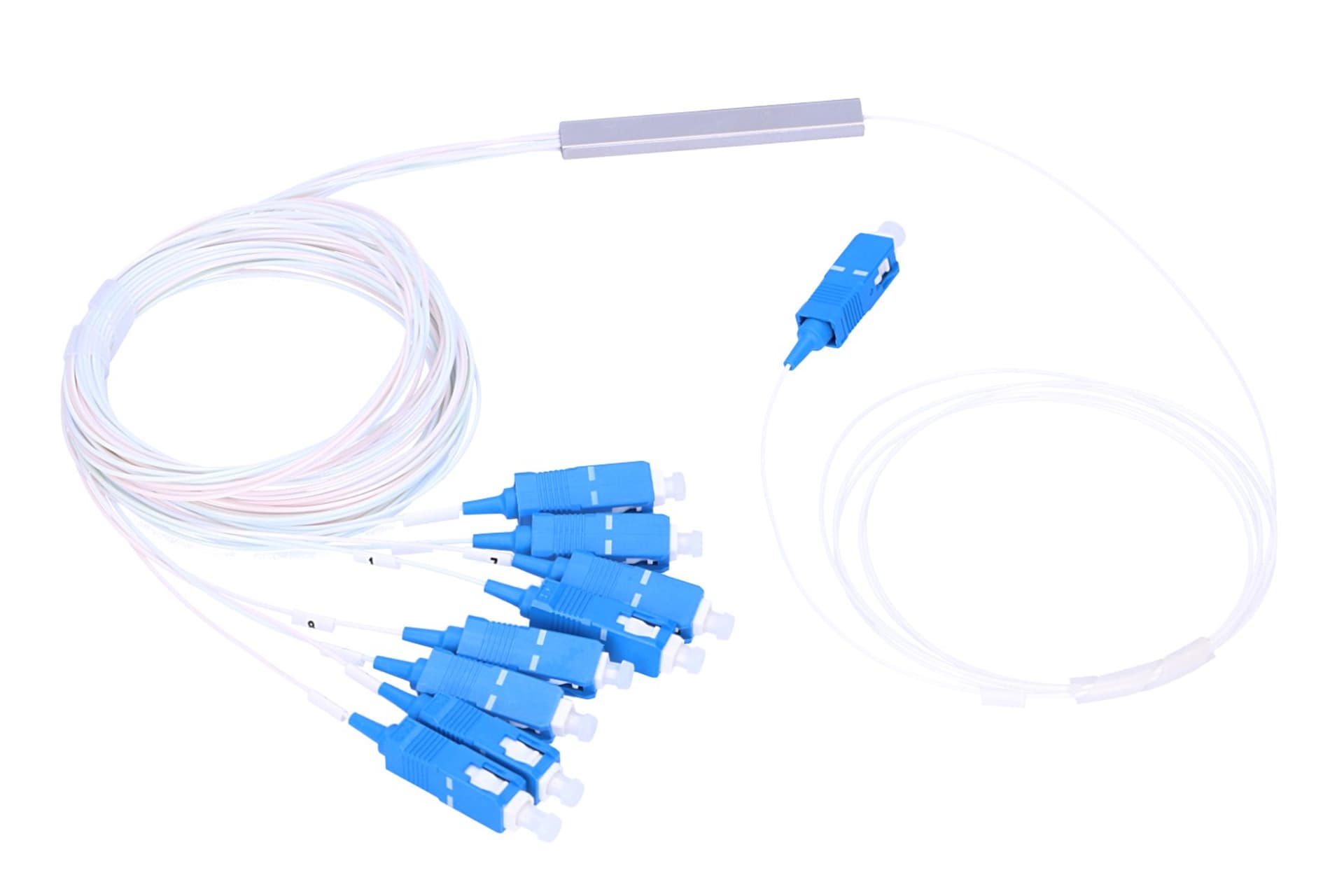 

EXTRALINK 1:8 PLC SPLITTER SC/UPC 900UM 1.5M STEEL BOX