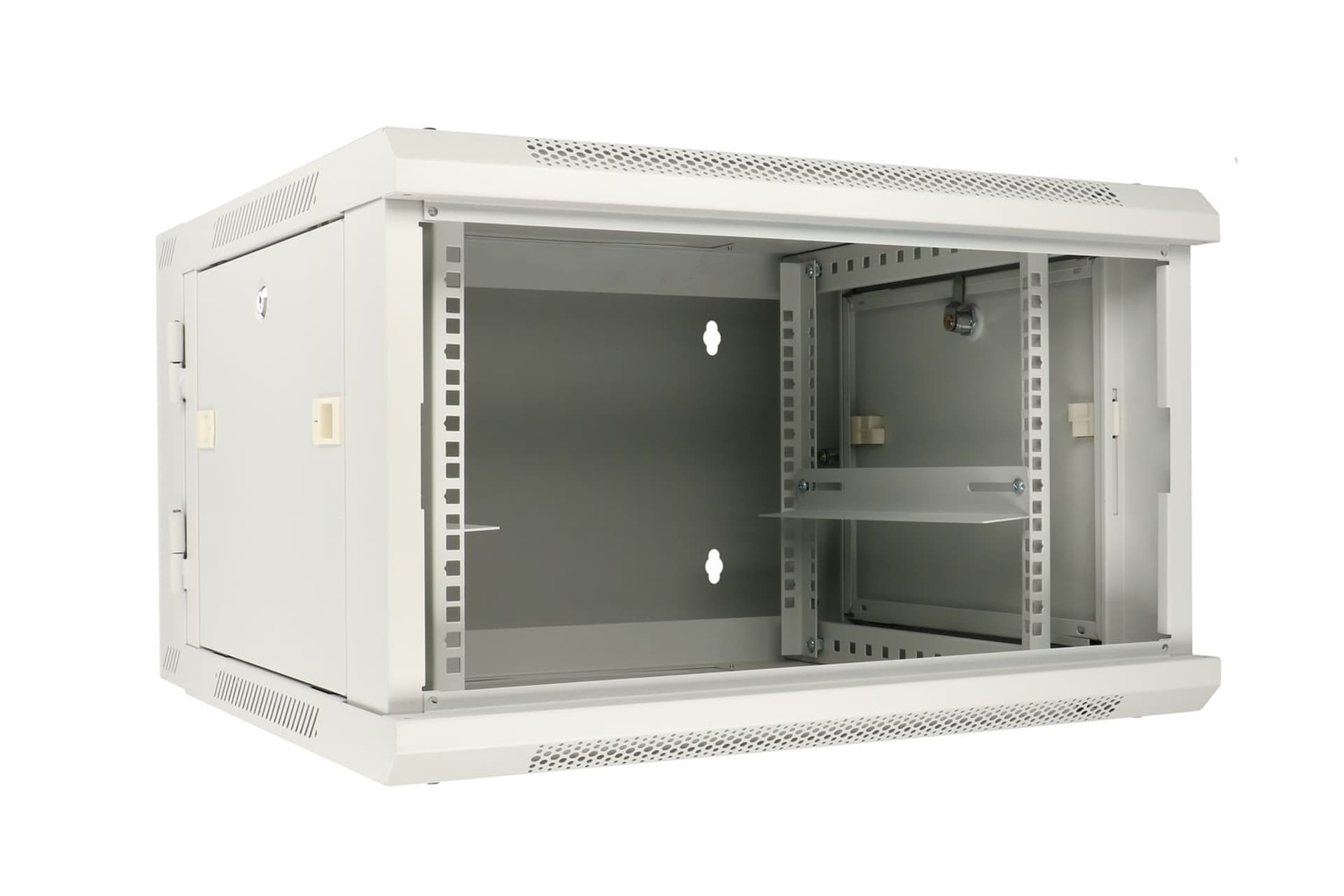 

EXTRALINK 6U 600X600 AZH WALL-MOUNTED RACKMOUNT CABINET SWING TYPE GRAY