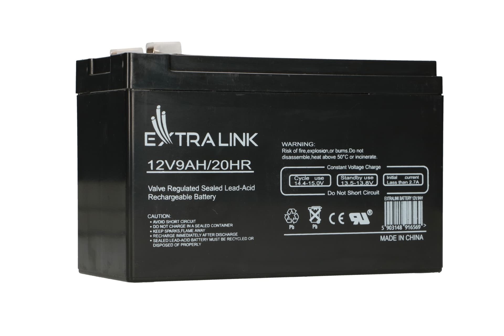 

EXTRALINK AKUMULATOR BATTERY ACCUMULATOR AGM 12V 9AH