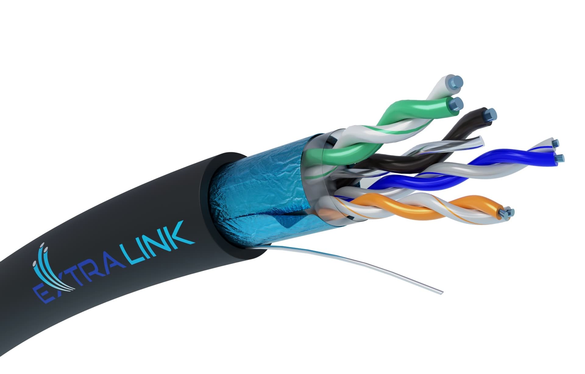

EXTRALINK CAT5E FTP (F/UTP) OUTDOOR TWISTED PAIR WITH GEL 305M, F/utp) outdoor twisted pair with gel 305