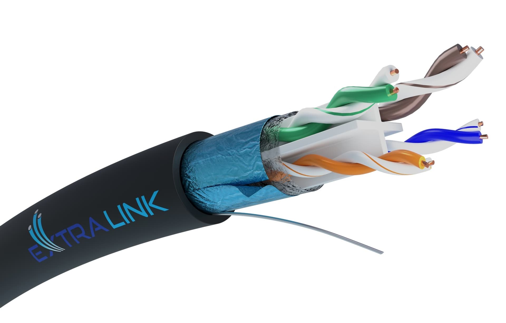 

EXTRALINK CAT6 FTP (F/UTP) V2 OUTDOOR TWISTED PAIR 305M, F/utp) v2 outdoor twisted pair 305