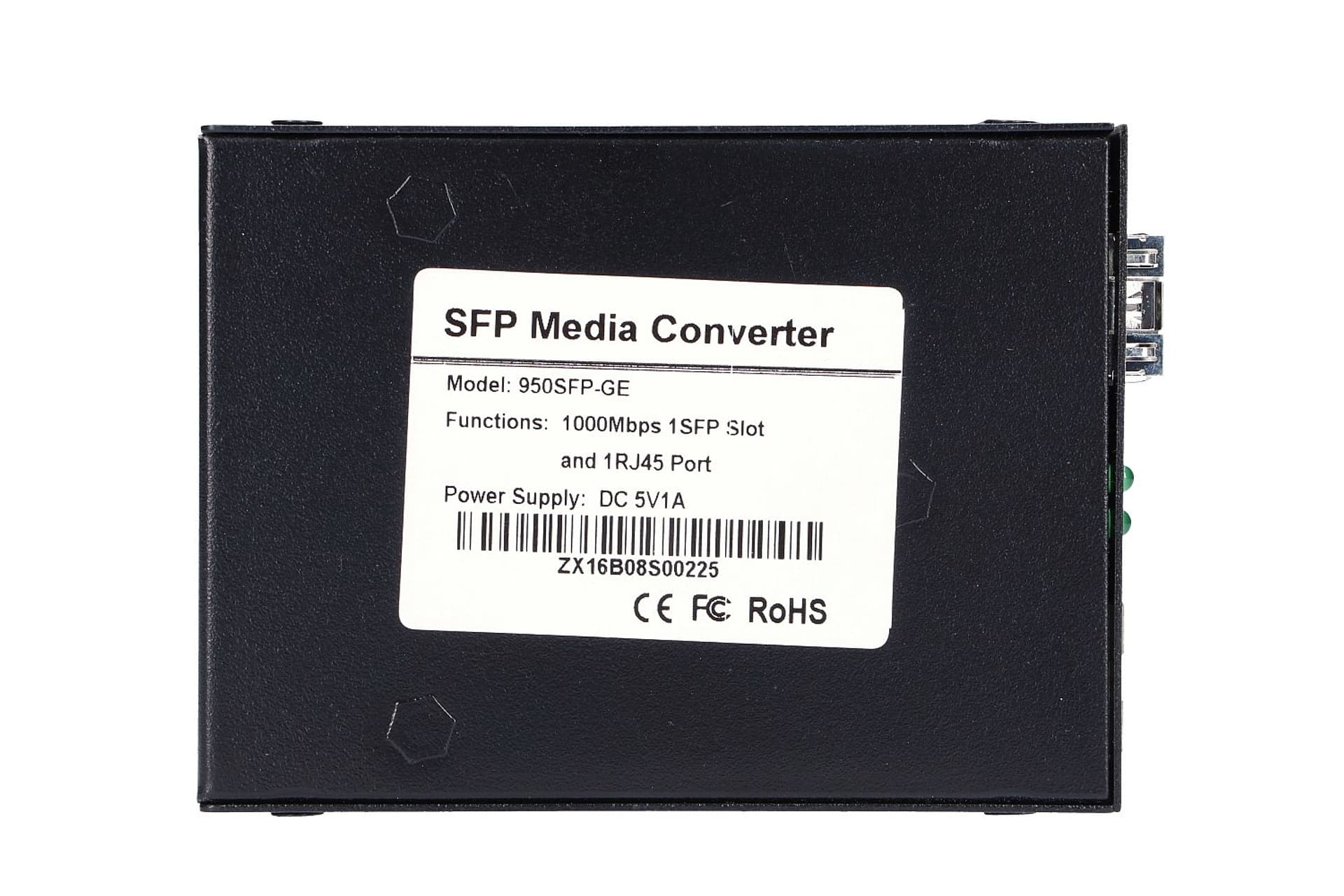 

EXTRALINK SEDIR FIBER ETHERNET MEDIA CONVERTER 1X SFP 1GB 1X RJ45 1GB - MC220