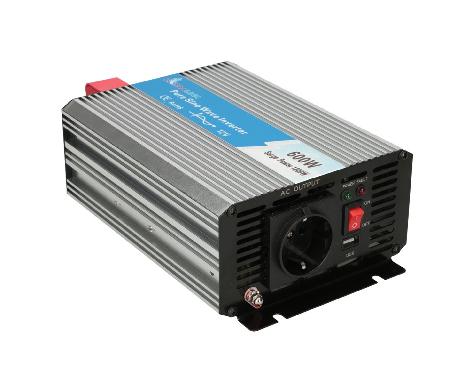 

EXTRALINK VOLTAGE CONVERTER 12V - 230V, 600W, PURE SINUS OPIP-600W