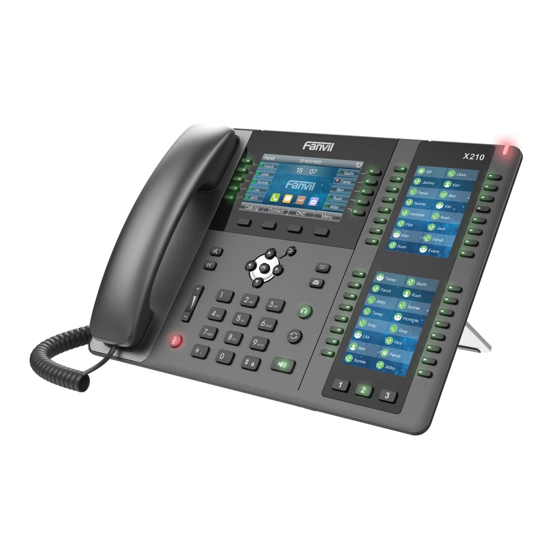 

FANVIL X210 - VOIP PHONE WITH IPV6, HD AUDIO, BLUETOOTH, 3X LCD DISPLAY, 10/100/1000 MBPS POE