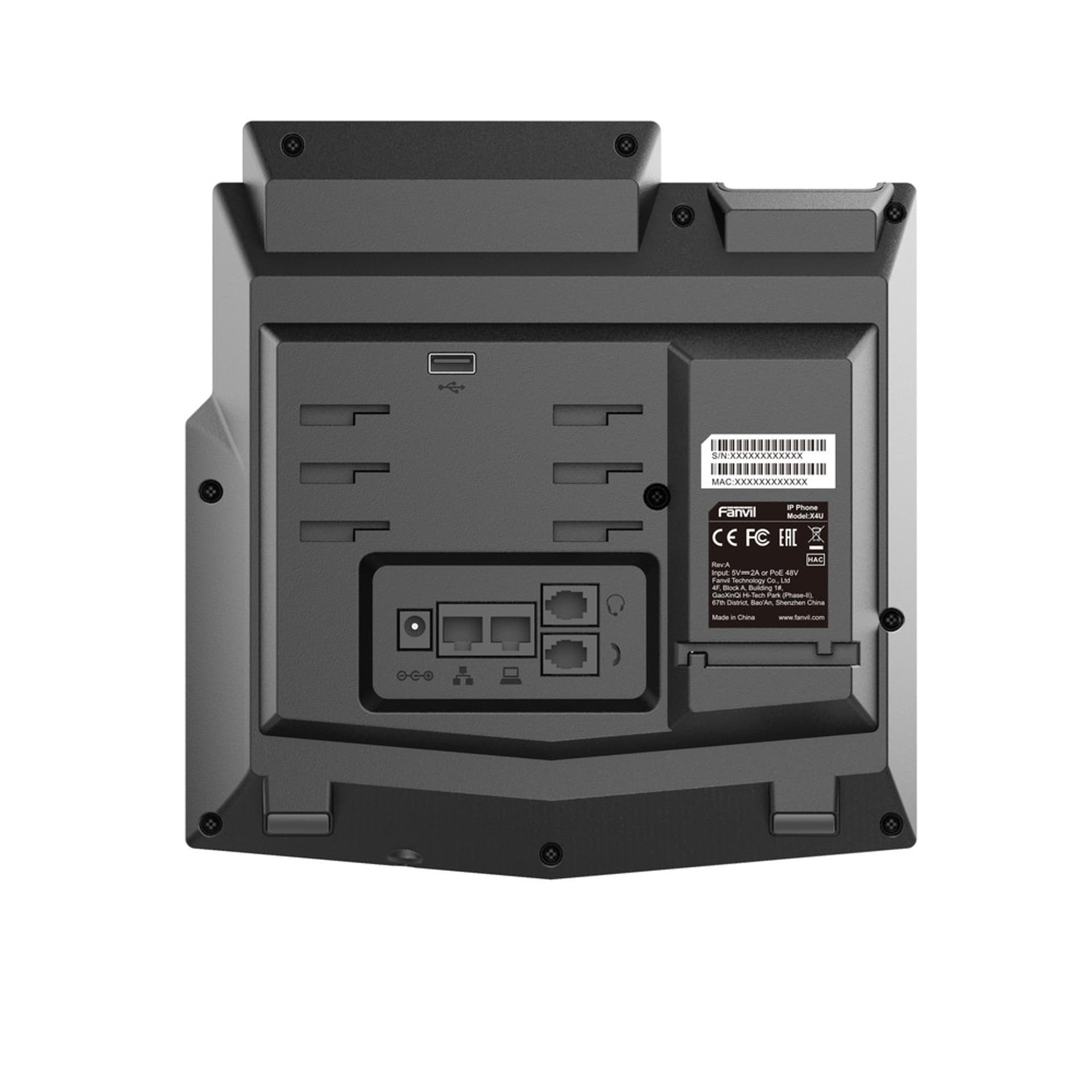 

FANVIL X4U - VOIP PHONE WITH IPV6, HD AUDIO, DUAL LCD DISPLAY, 10/100/1000 MBPS POE