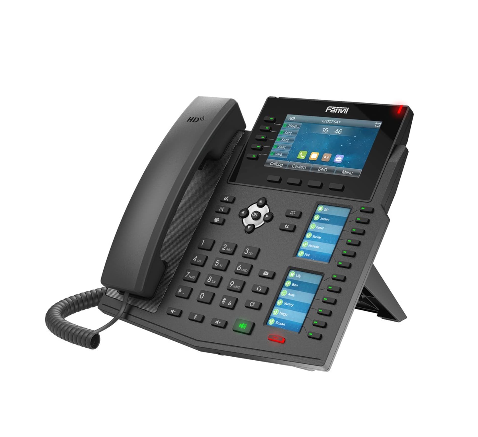 

FANVIL X6U - VOIP PHONE WITH IPV6, HD AUDIO, 3X LCD DISPLAY, 10/100/1000 MBPS POE