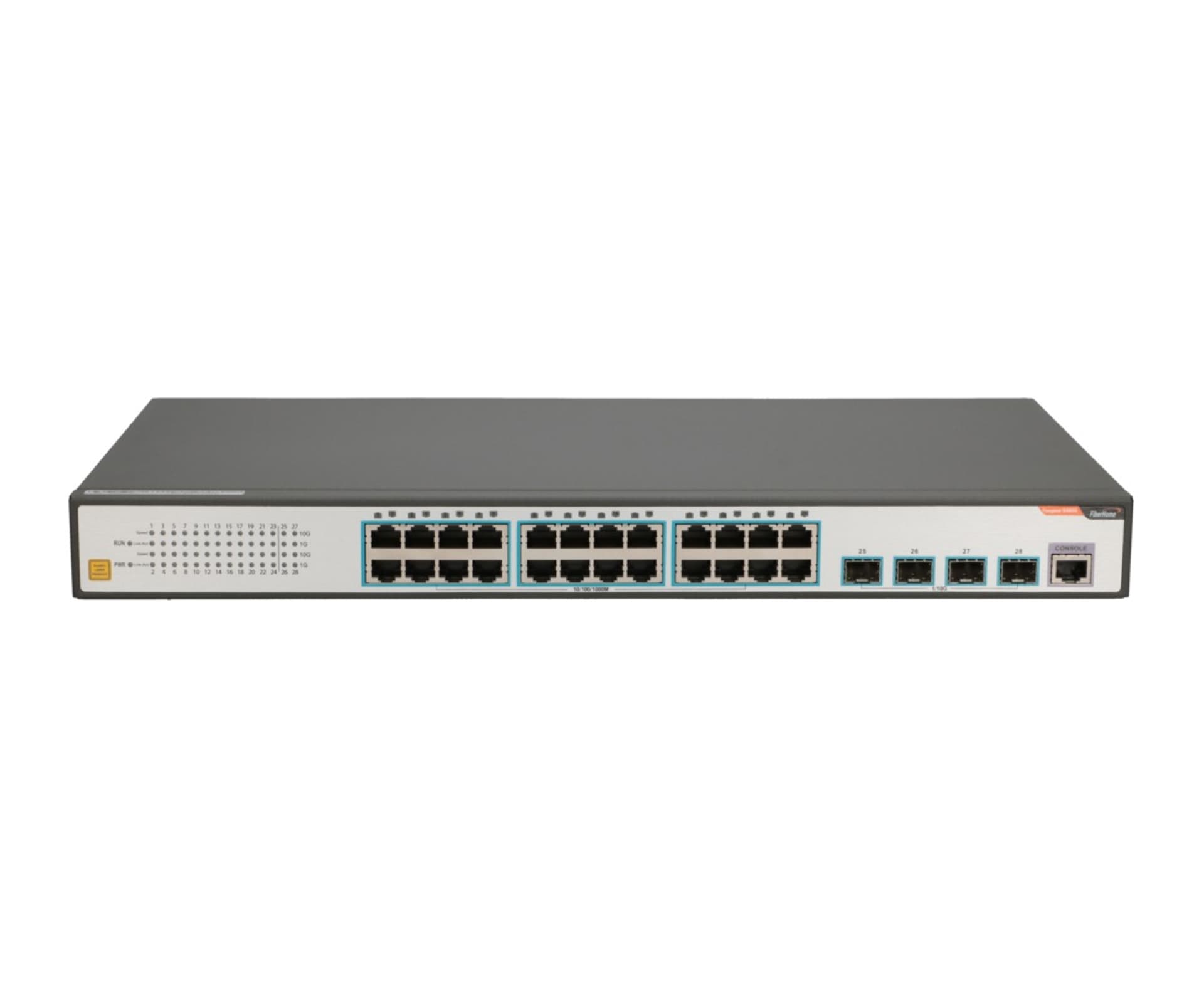 

FIBERHOME S4820-28T-X-AC, L2 MANAGED, GIGABIT SWITCH, 24X 10/100/1000BASE-T, 4X 10G SFP+