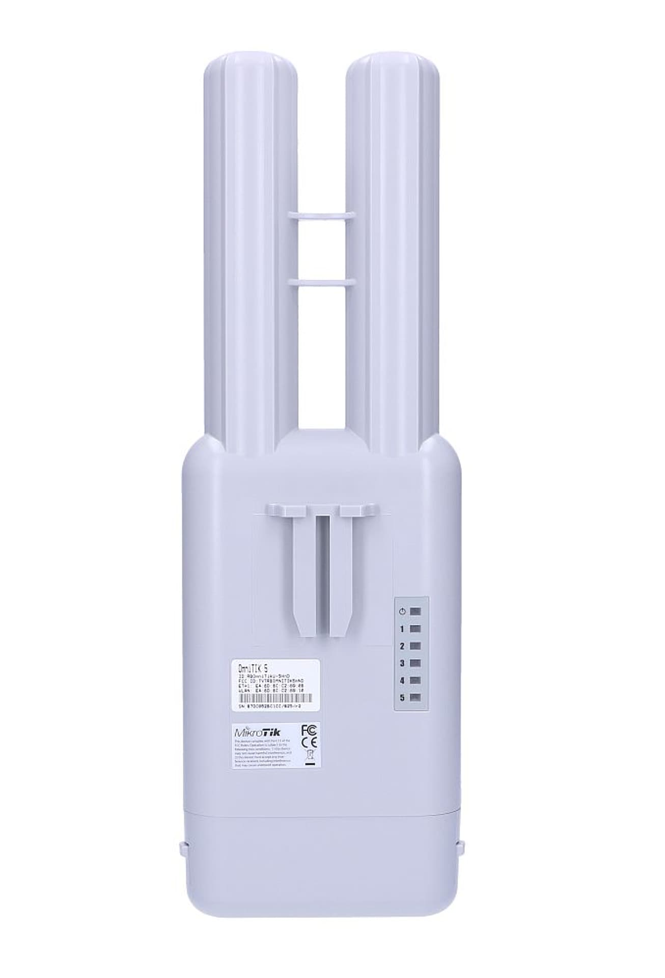 

MIKROTIK OMNITIK 5 RBOMNITIKU-5HND ROUTERBOARD 600MHZ, 64MB, 5XFE, 1XUSB, 2X2MIMO, 5GHZ, L4