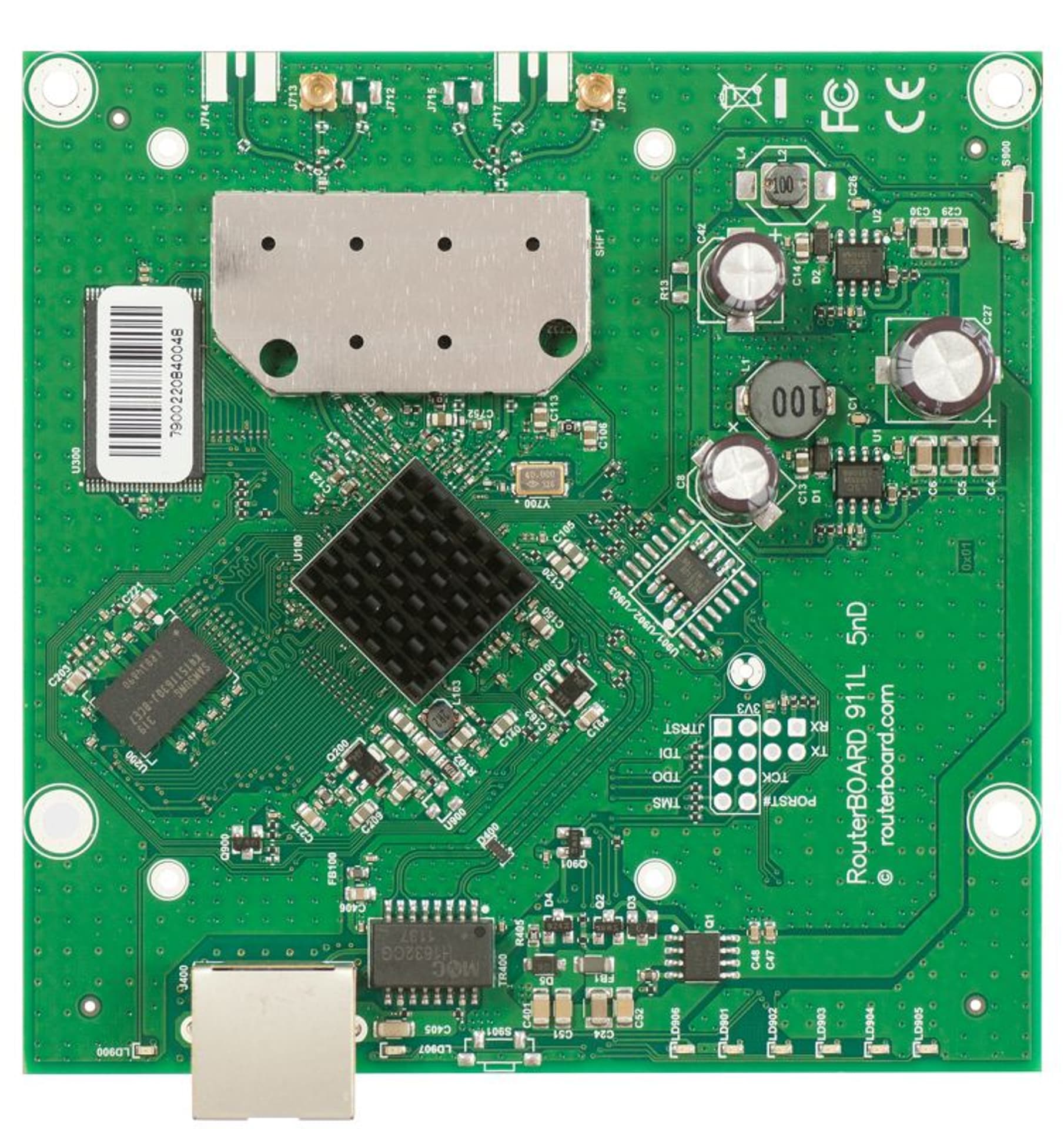 

MIKROTIK RB911-5HND ROUTERBOARD, 600MHZ, 64MB, 1XFE, 802.11A/N DUAL-CHAIN, 5GHZ, L3