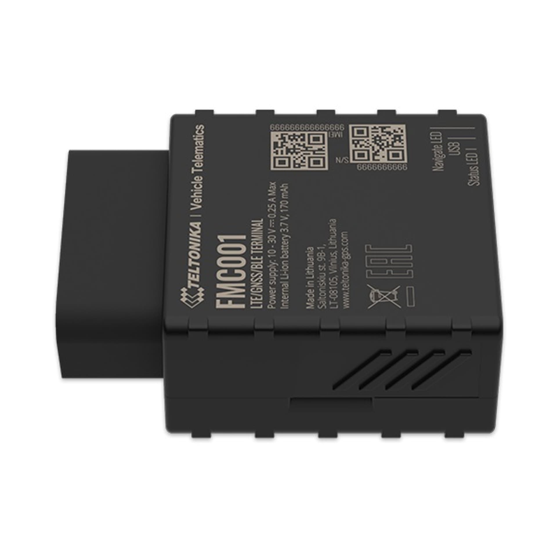 

TELTONIKA FMC001 LTE/GNSS/BLE PLUG AND PLAY OBD TRACKER