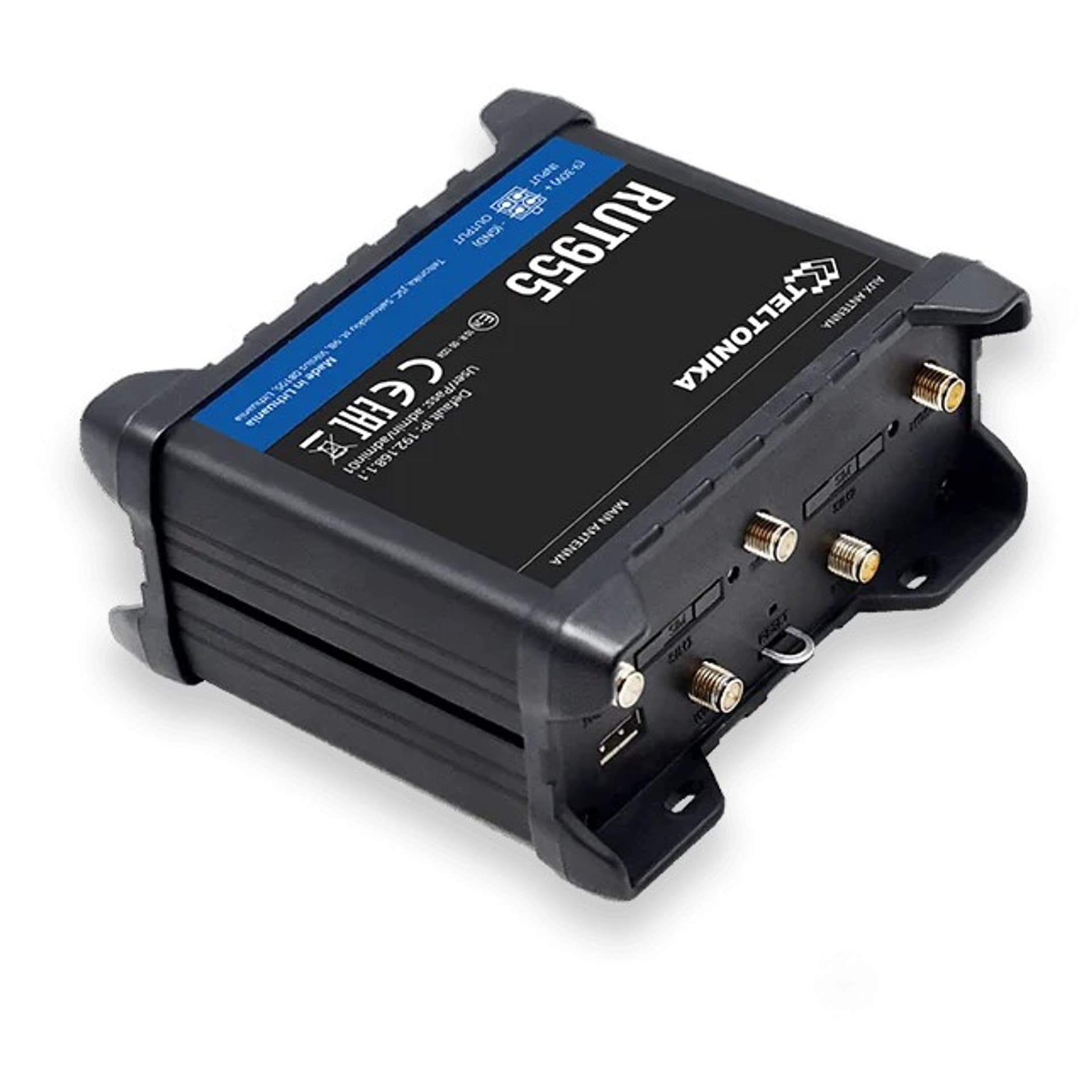 

TELTONIKA RUT955 LTE ROUTER, DUAL SIM, 4X FE + GNSS ANTENA RUT955 Z033B0