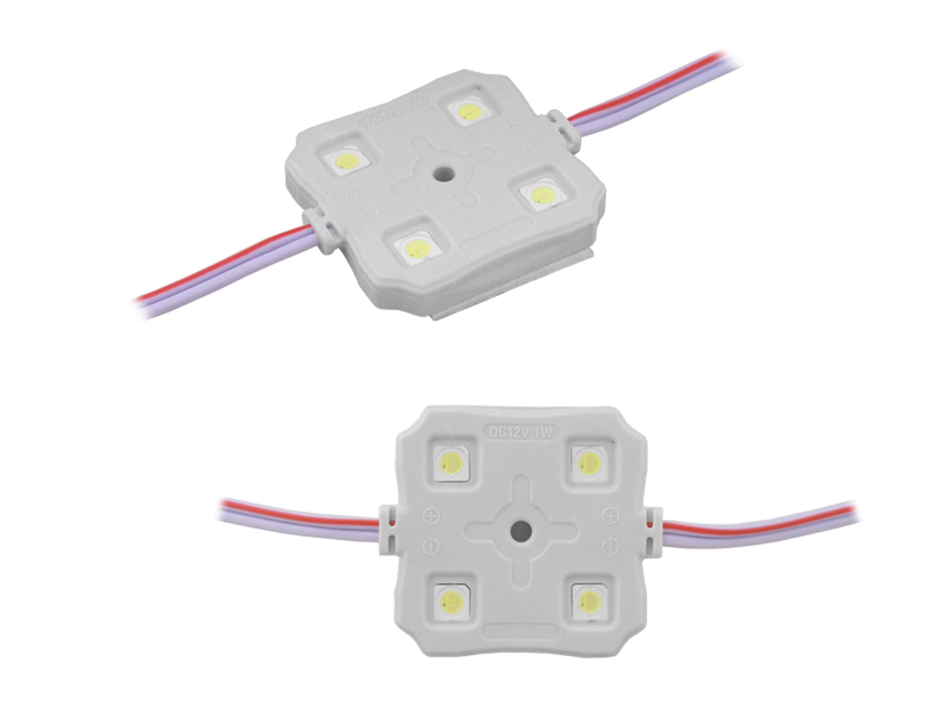 

5 szt. PS Moduł LED-5050 4 diody, światło zimne białe, wodoodporny.