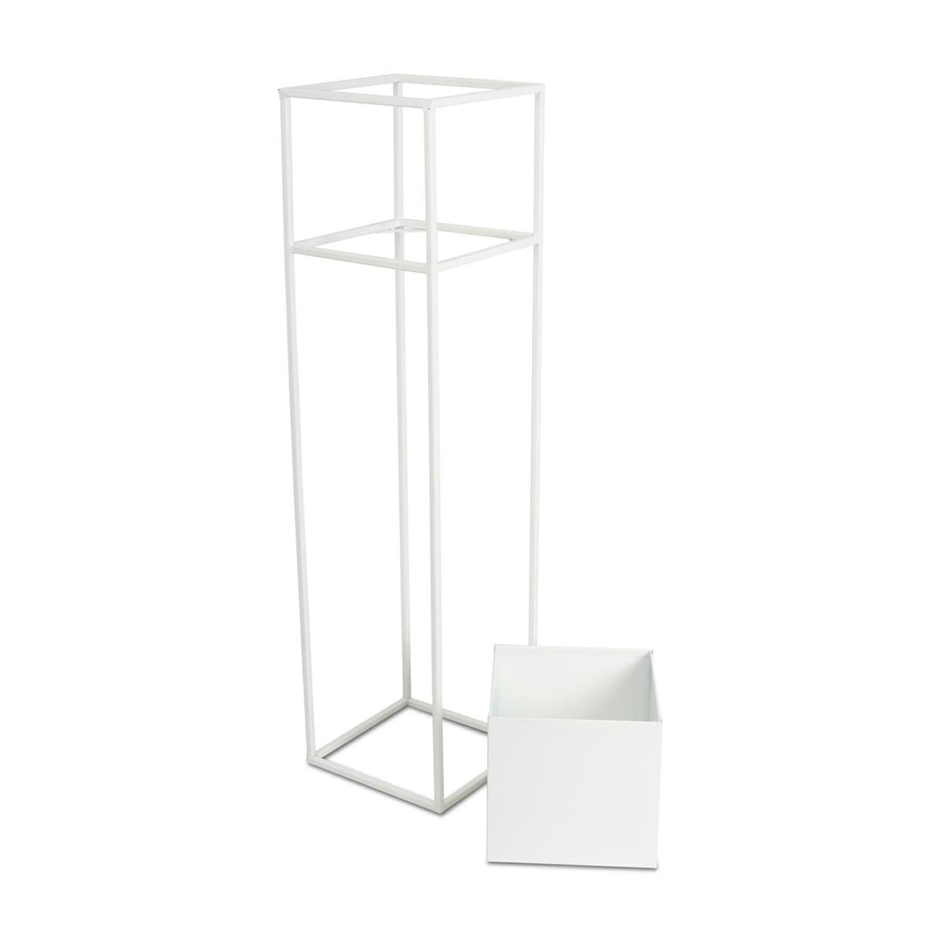 

Nowoczesny kwietnik stojak biały 90 cm GLAM