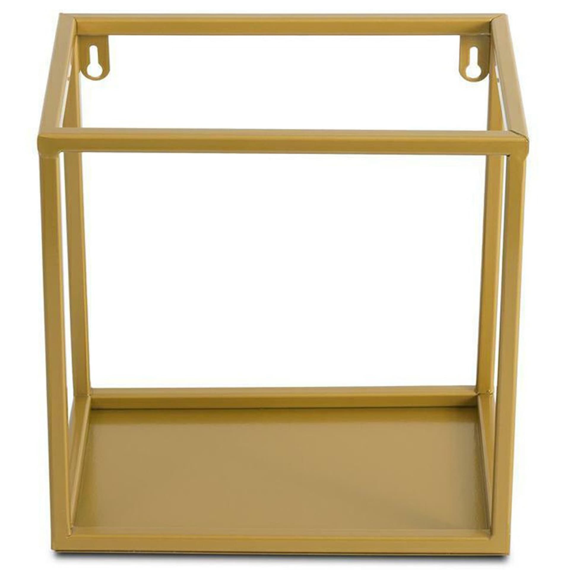 

Półka wisząca ścienna metal złota 24 cm GLAM