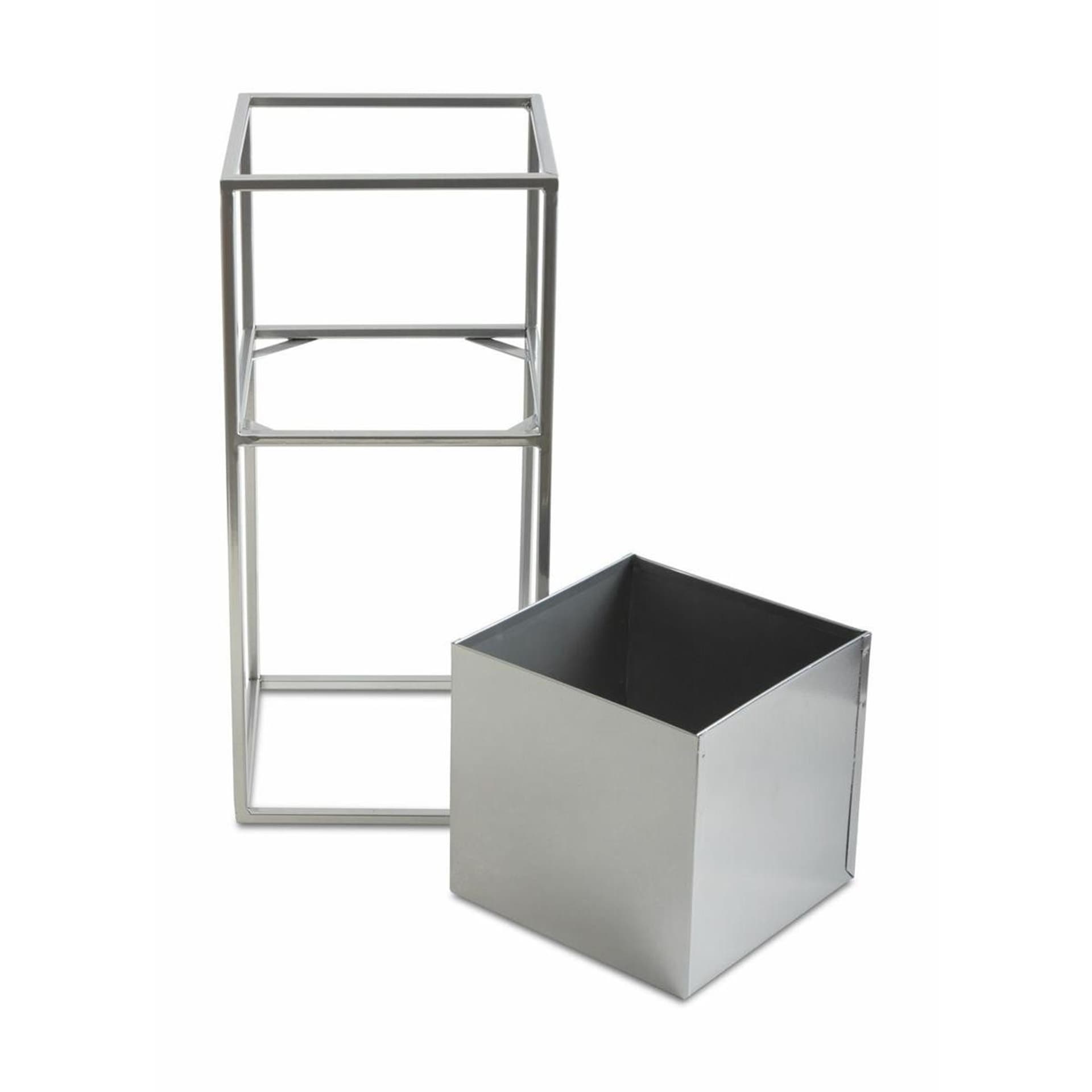 

Nowoczesny kwietnik stojak chrom 50 cm