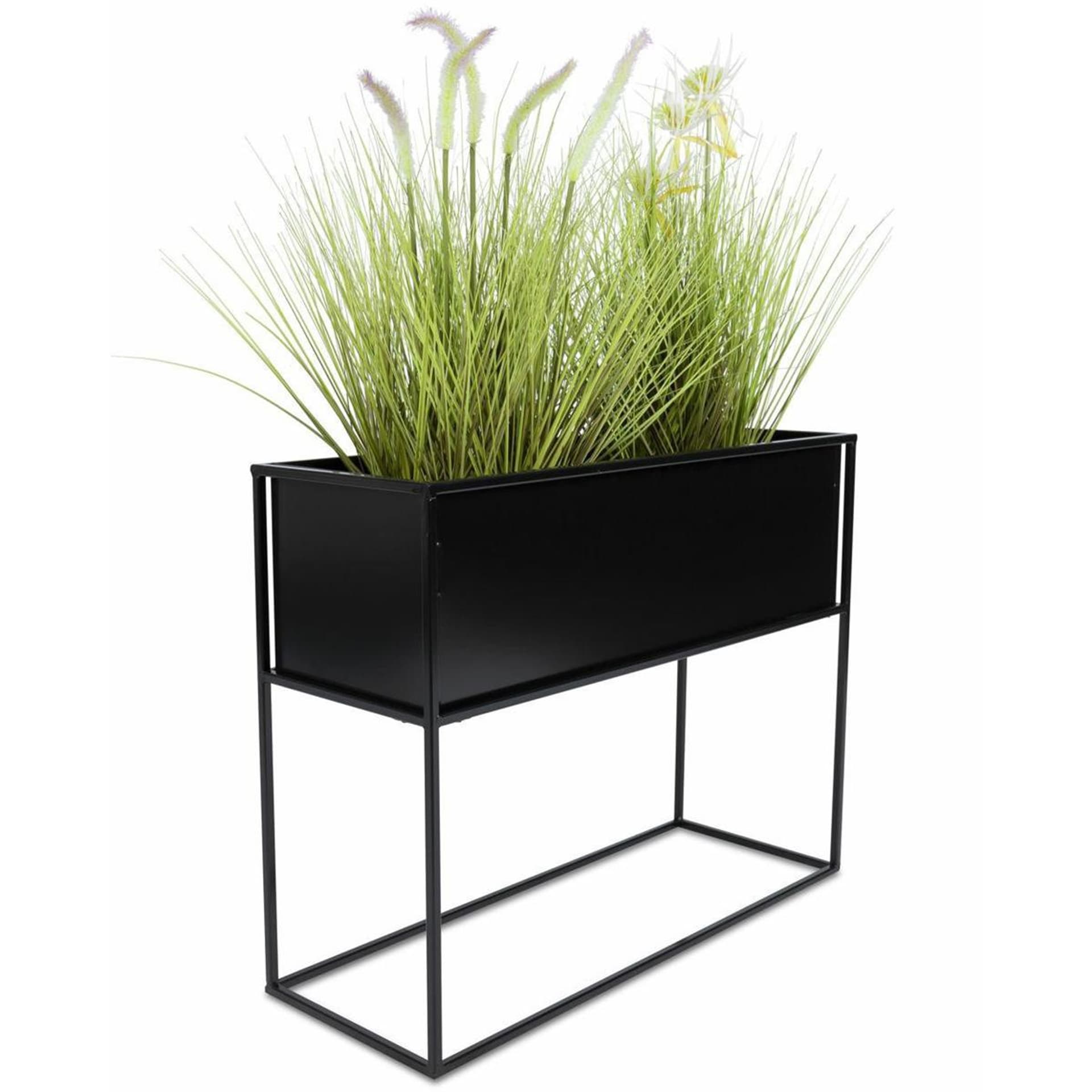 

Kwietnik stojący skrzynia czarna 50 cm LOFT