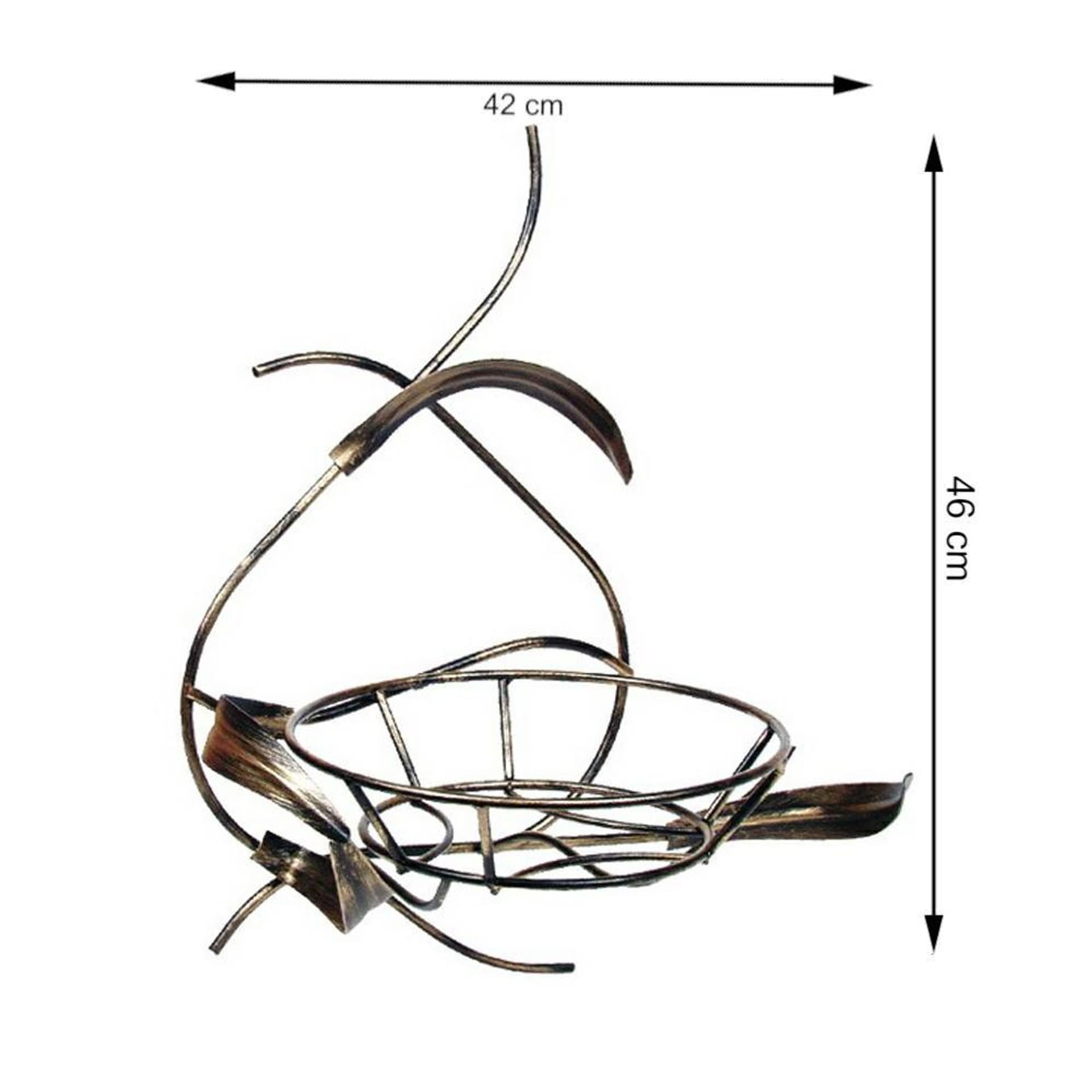 

Kwietnik ścienny na jedną donicę Adel 46 cm