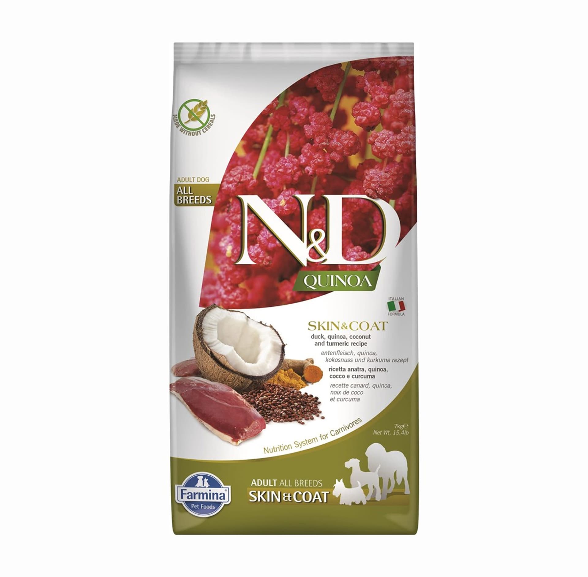 

Farmina N&D Dog Quinoa SKin&Coat Duck sucha karma z kaczką dla psa 7kg