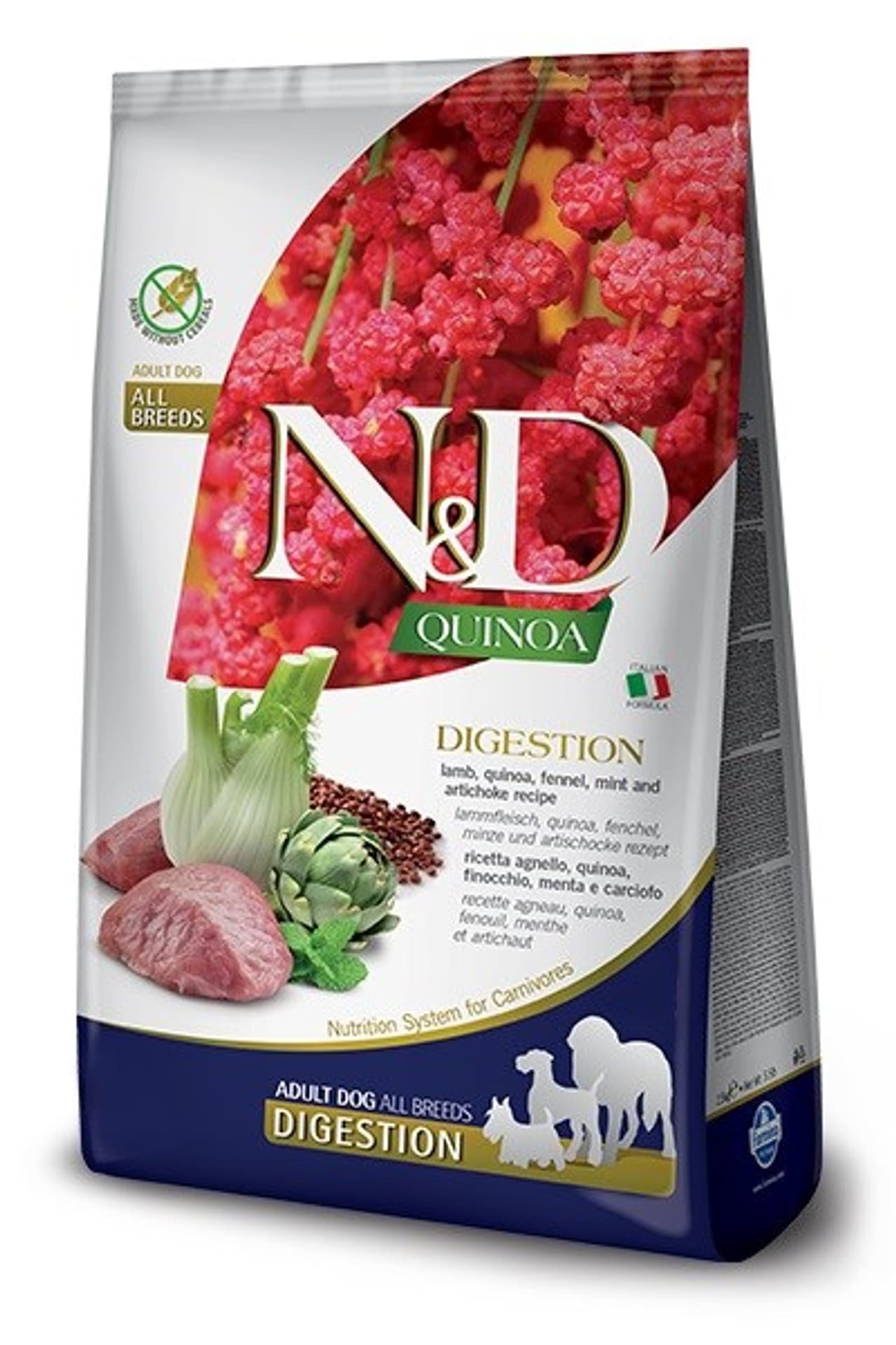 

Farmina N&D Dog Quinoa Digestion LamB&Fennel sucha karma dla psa z jagnięciną 7kg