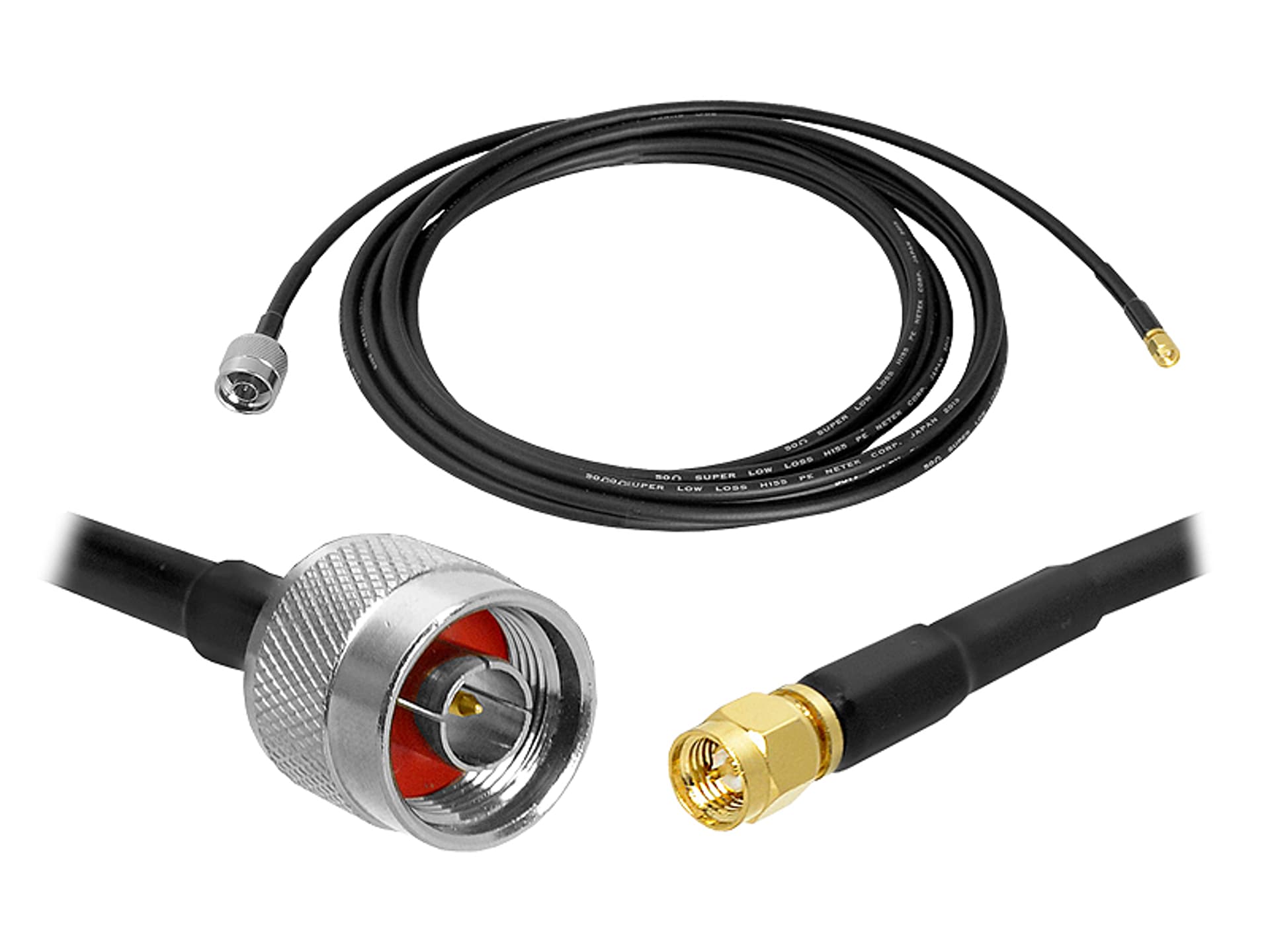 

1 szt. Kabel do anteny LTE 4G zewnętrznej, wtyk N-wtyk SMA, H155, 5m.