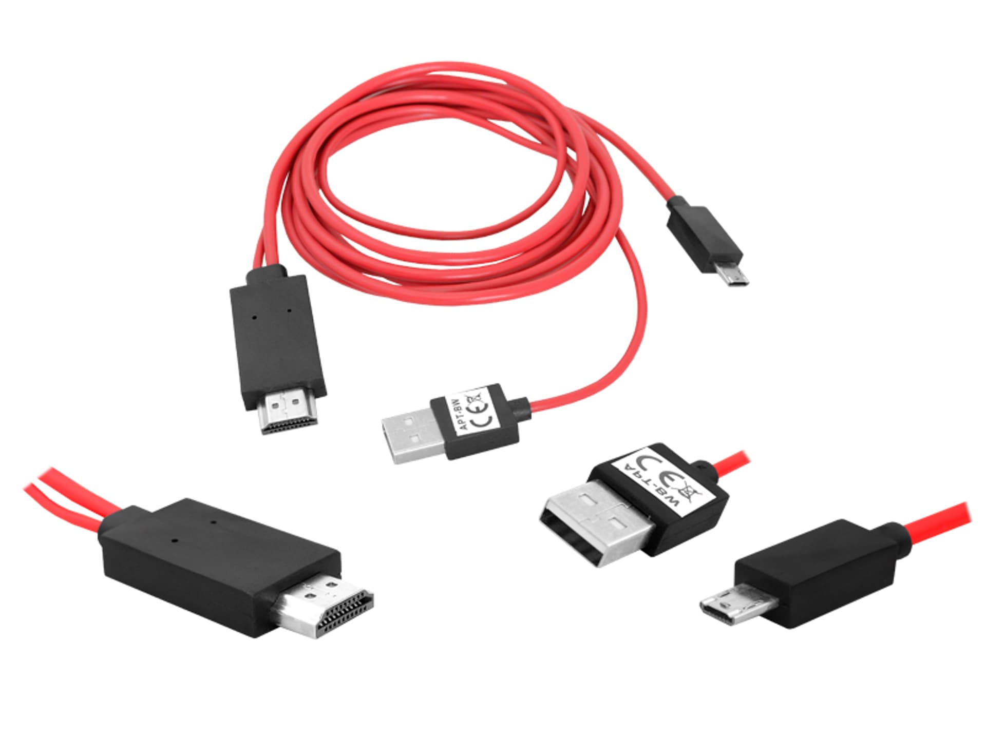 

1 szt. Adapter MHL-HDMI MICRO USB/USB HDMI for GALAXY S3, S4, S5, NOTE2, NOTE3, NOTE4, Xcover.