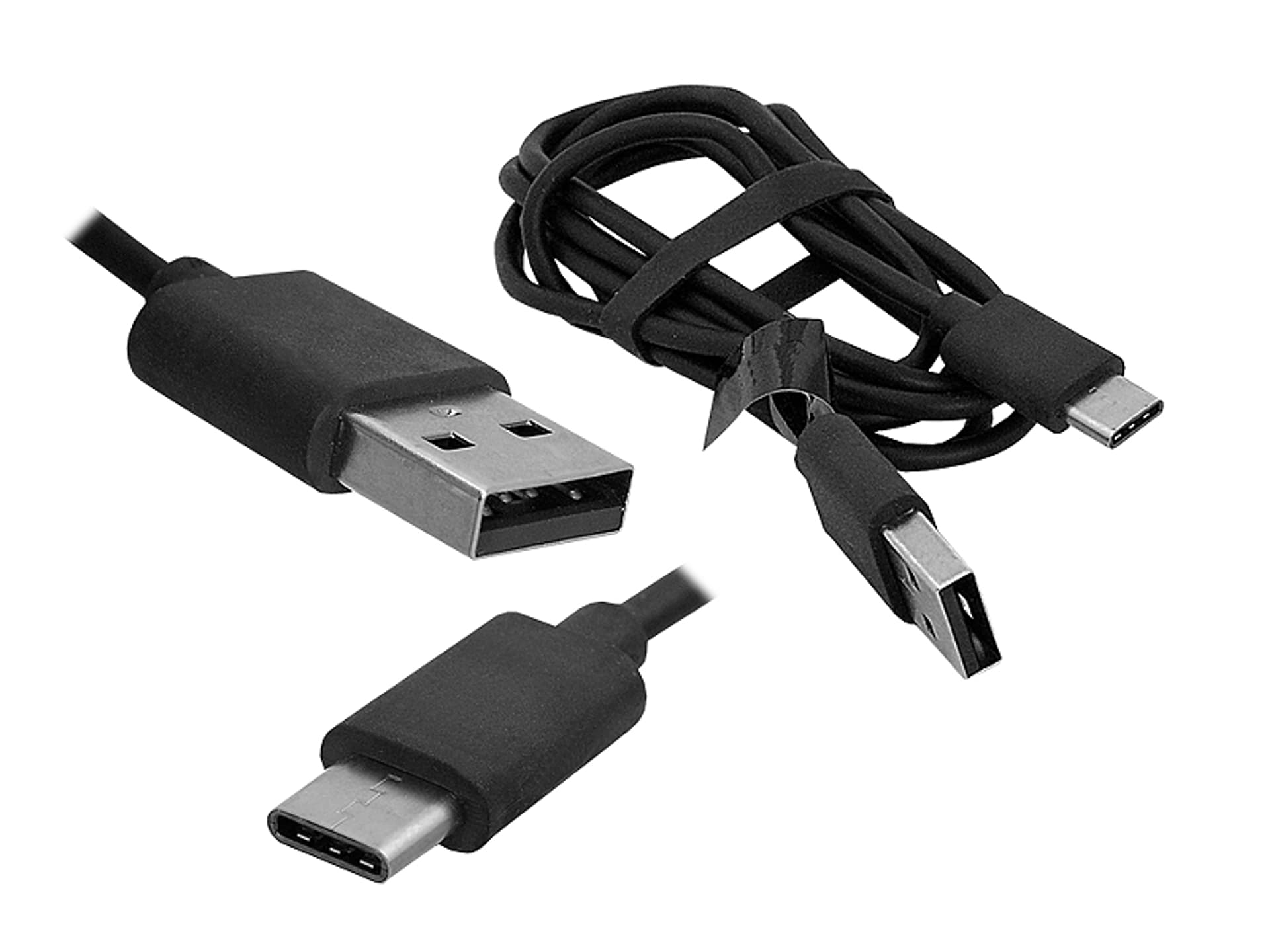 

1 szt. PS Kabel USB -USB Type-C 1m czarny HQ.