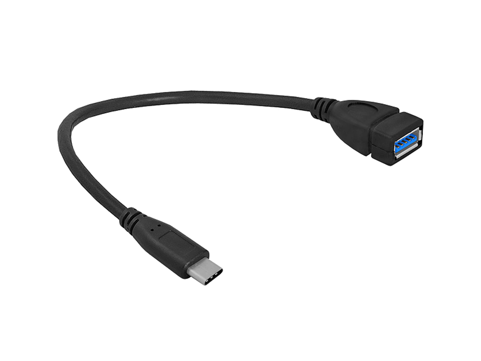 

Kabel OTG: wtyk USB Type-C - gniazdo USB, 20cm. (1LM)